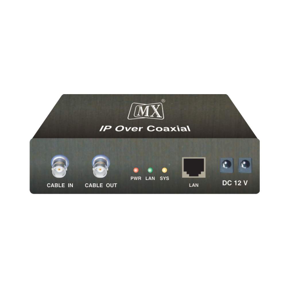MX IP Over Coaxial - Up to 8 Camera Looping Possible - 10/100/1000 Mbps