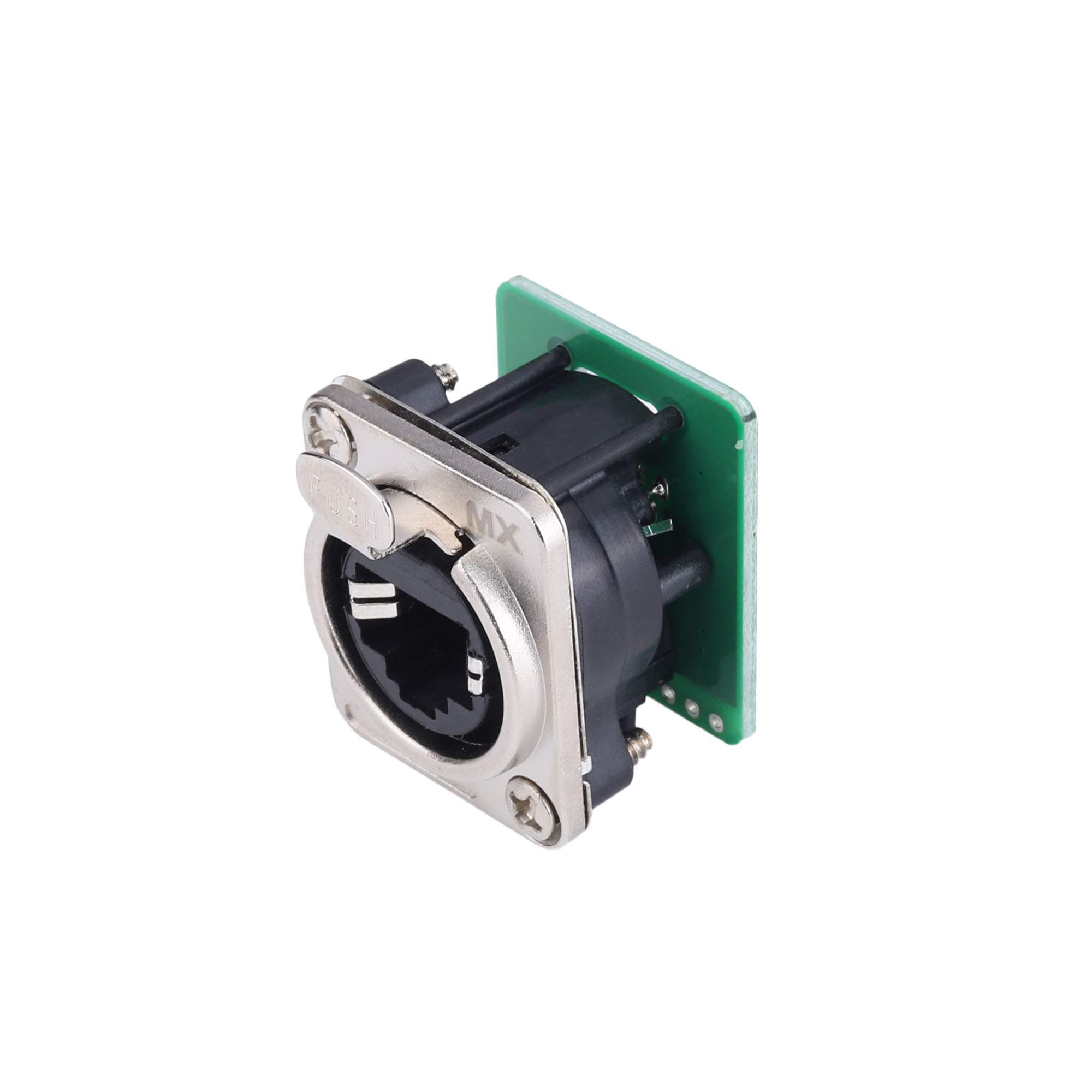 MX CAT6a RJ45 Panel Mount Connector – 8P8C Metal Build - Image 2