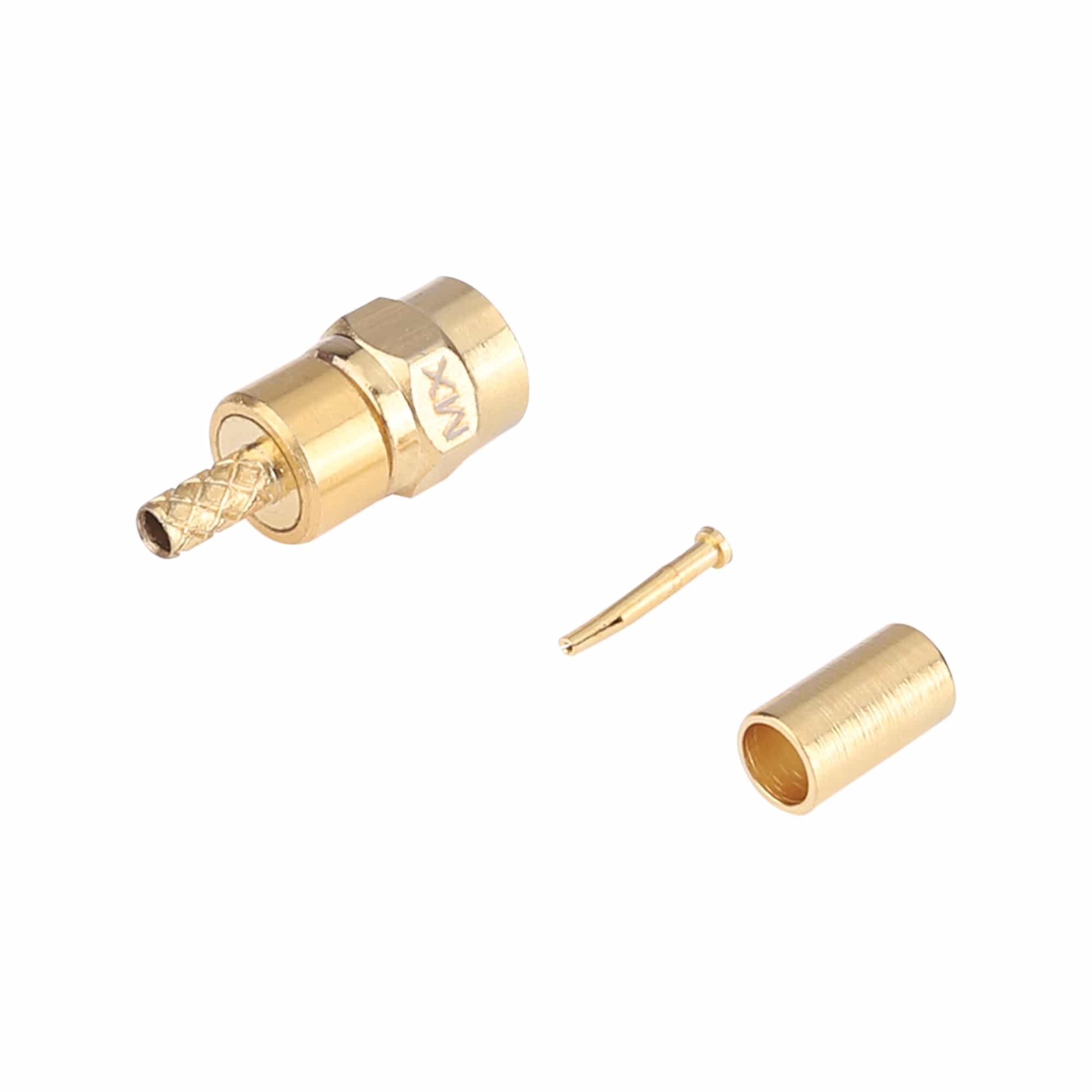 MX SMC Male Crimping Type Connector With Teflon For (174U Cable) (Gold Plated) - Image 3
