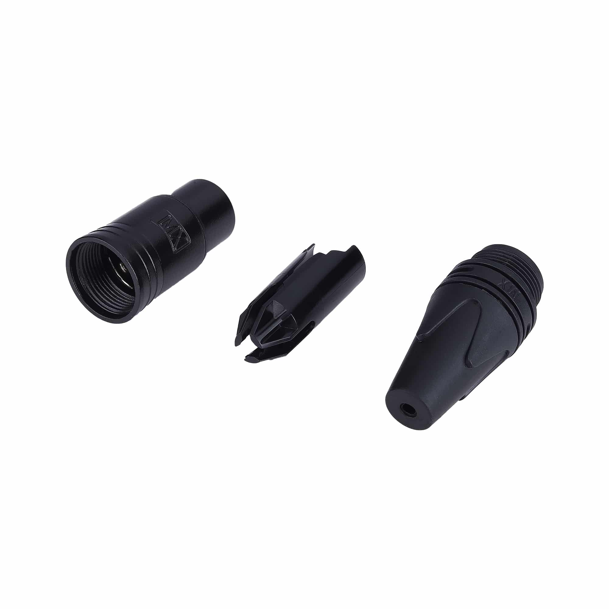 MX XLR 3 PIN MIC FEMALE CONNECTOR BLACK COATING - Image 3