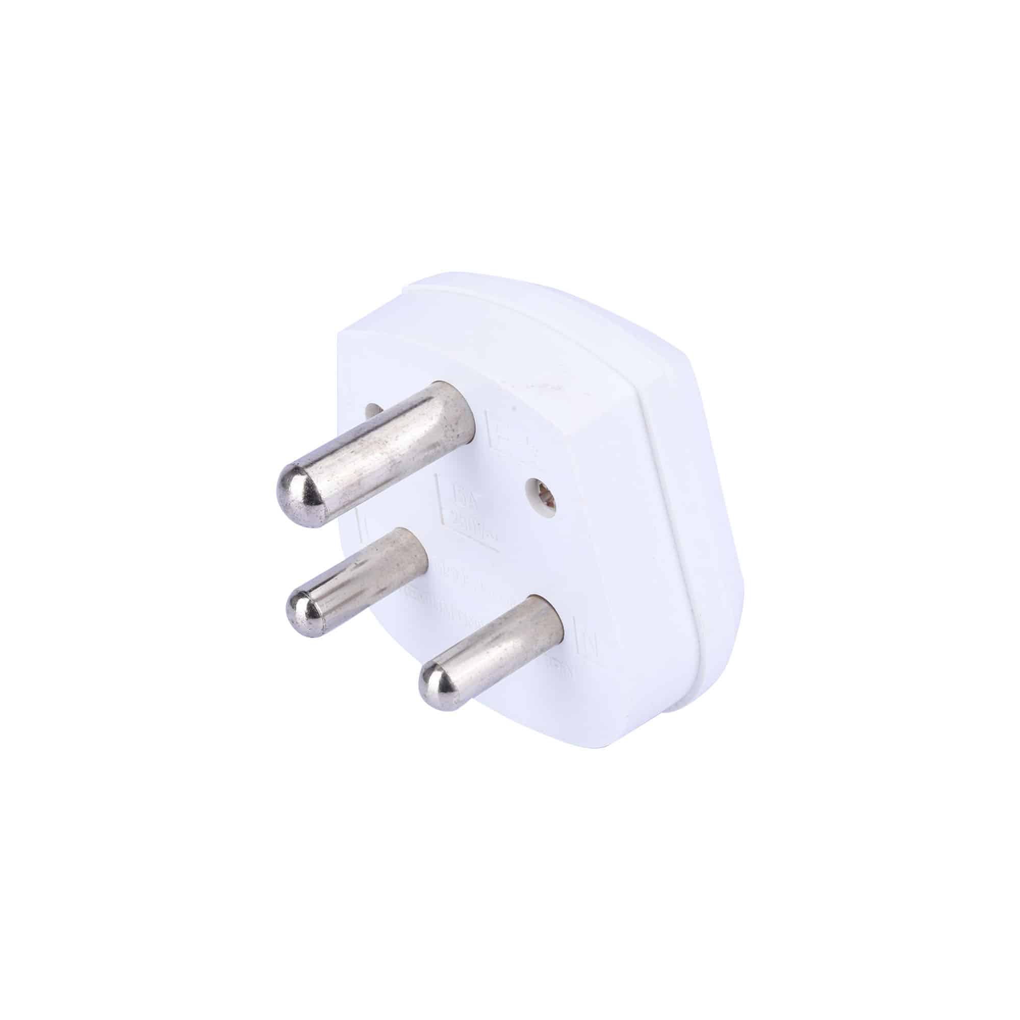 MX Universal Conversion Plug 3 Pin P.C. Molded - Converts 15 Amps to 5 Amps - Image 3
