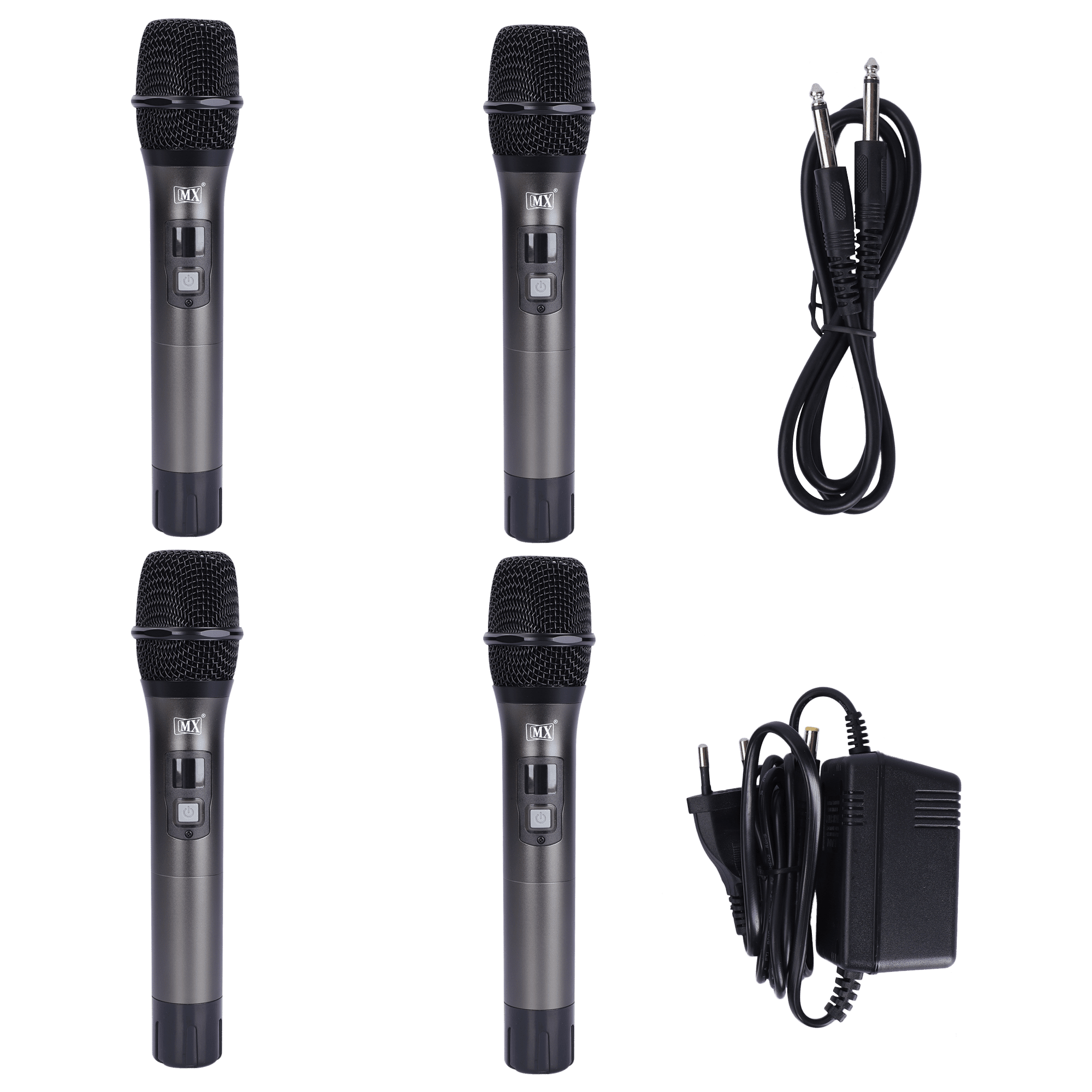 MX 4-Channel UHF Wireless Microphone System with 4 Handheld Mics, Fixed Frequency for Parties, Wedding Hosts, Business Meetings, and Multi-Purpose Use - Image 3