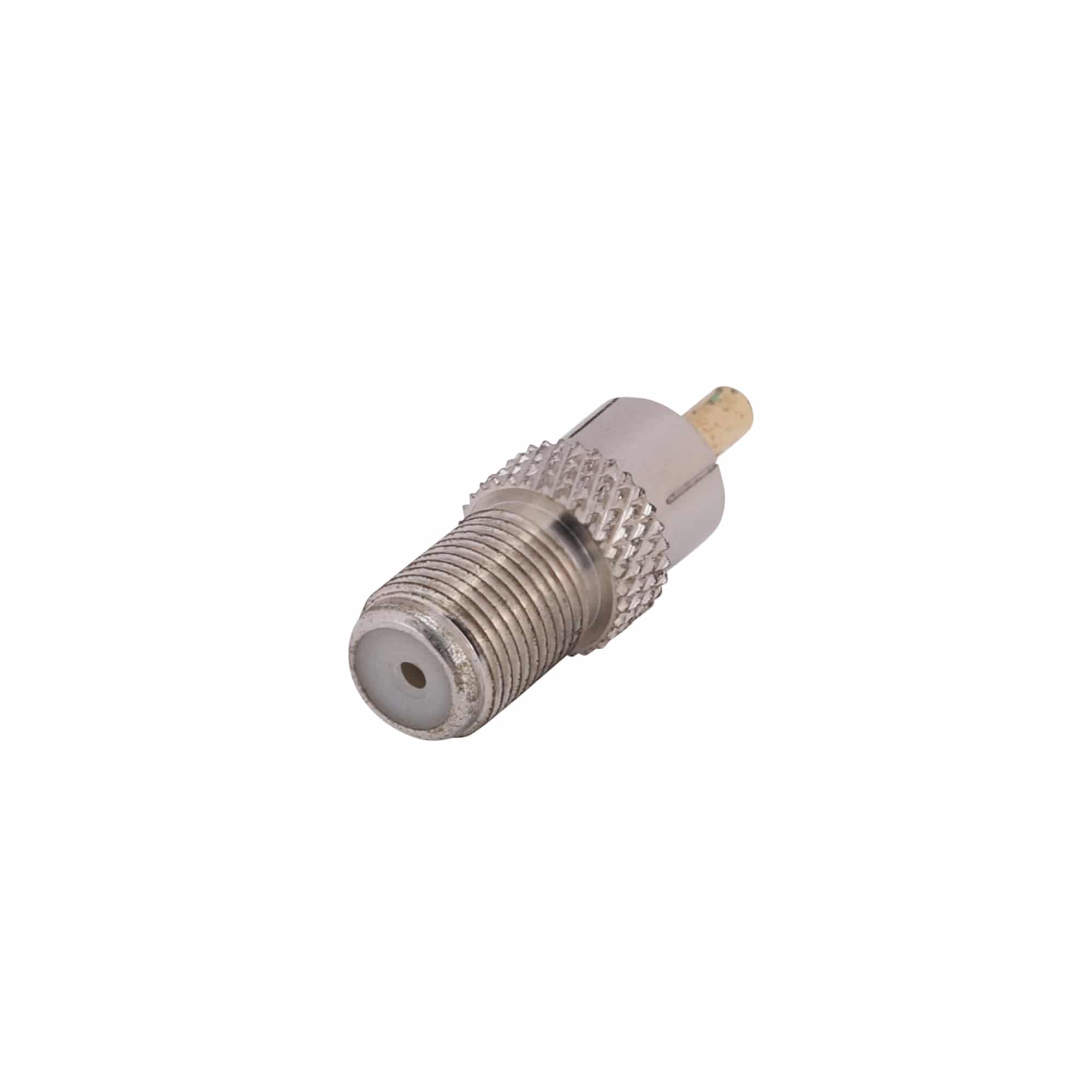 MX RCA plug to MX 'F' socket connector (PIN GOLD PLATED) - Image 2