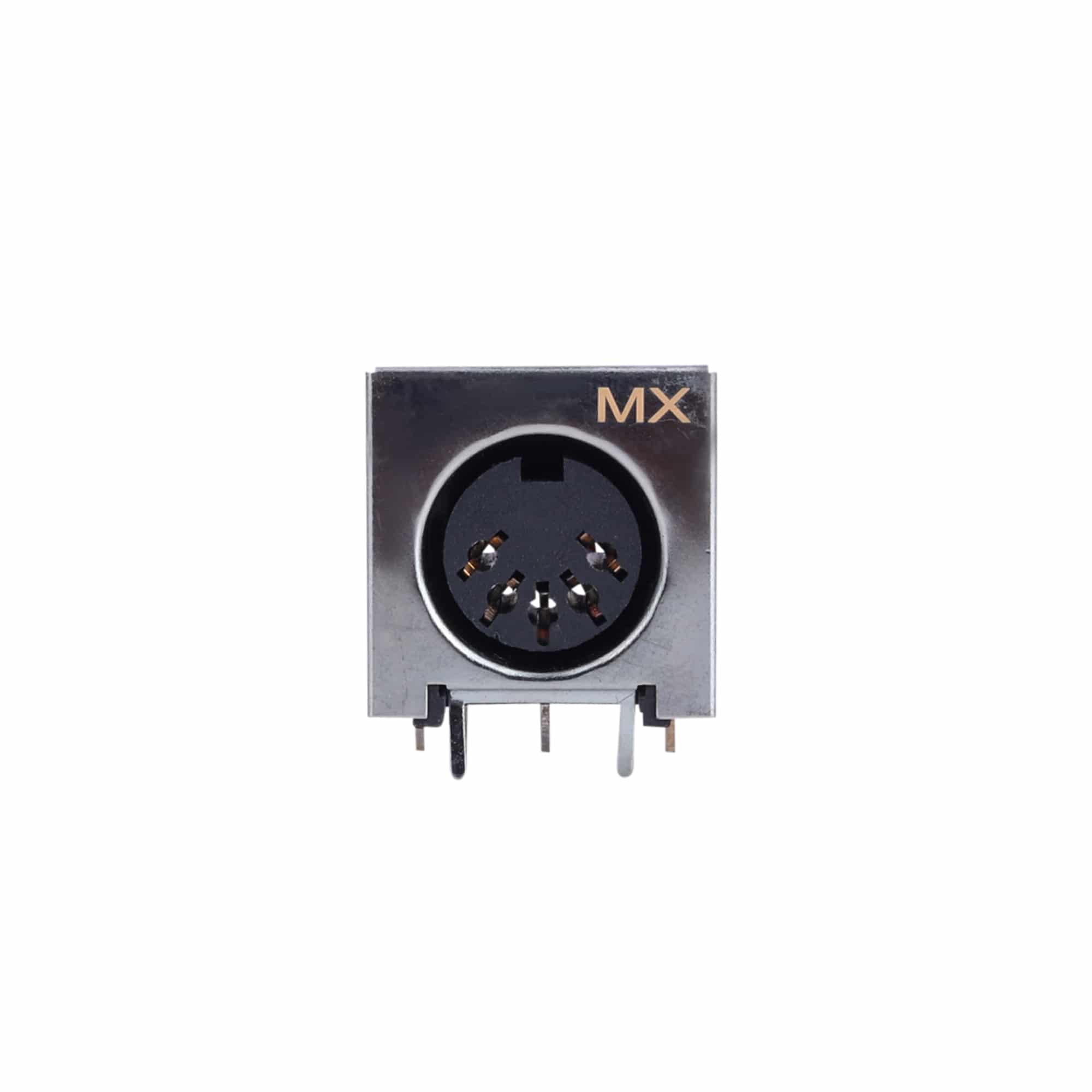 MX 5 PIN DIN connector PCB mounting with sheilding