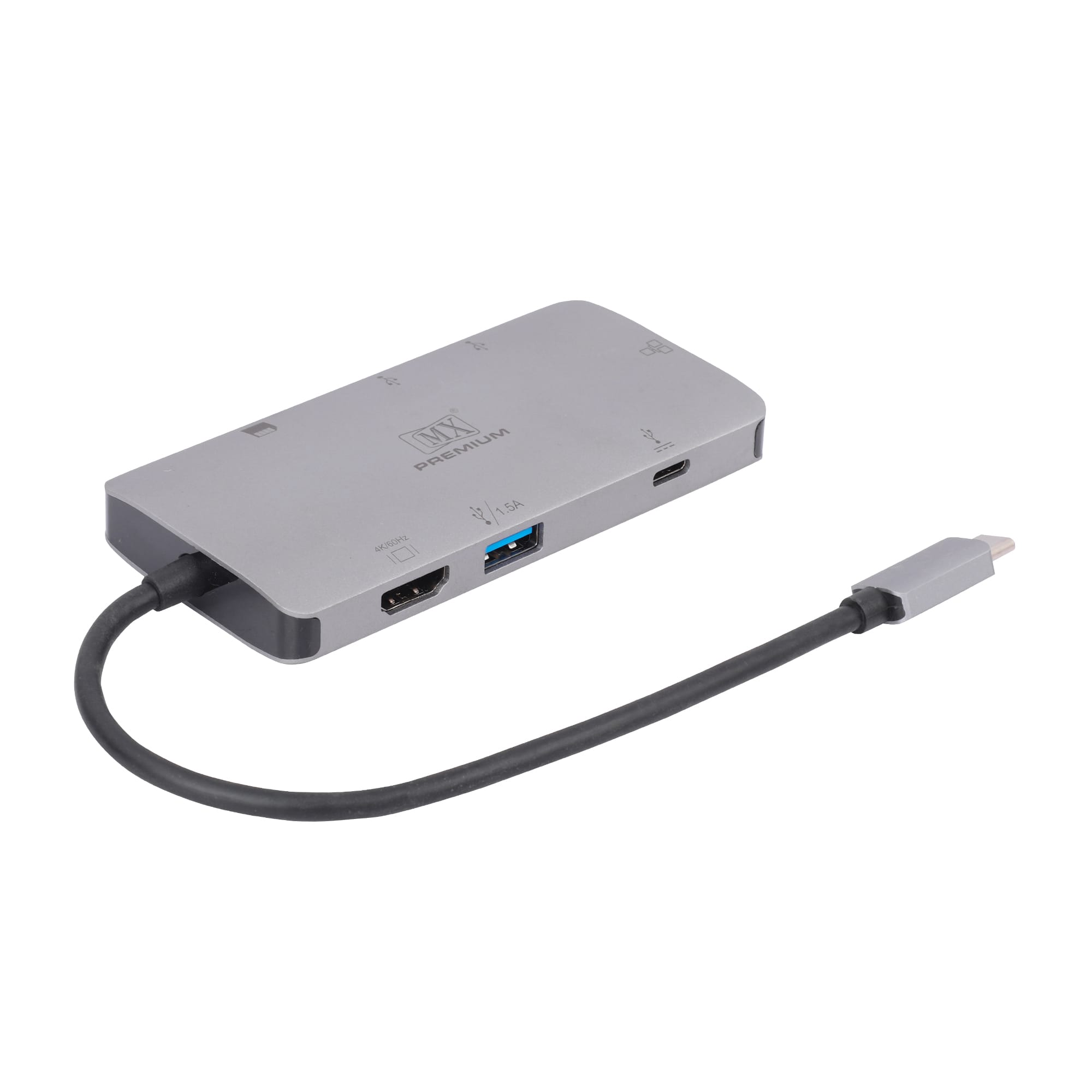 MX Premium Type-C DP1.4 Alt Mode Multi-Port Adapter with HDMI (4K/60Hz) / USB-A x 3 / RJ45 / SD/TF / PD Charging or Data (MXP-5133-UHU3CESMS) - Image 3