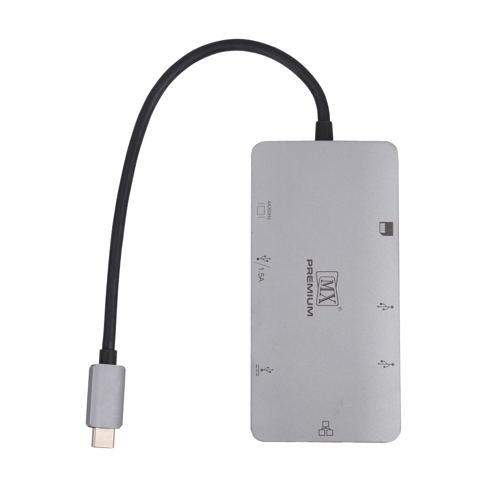 MX Premium Type-C DP1.4 Alt Mode Multi-Port Adapter with HDMI (4K/60Hz) / USB-A x 3 / RJ45 / SD/TF / PD Charging or Data (MXP-5133-UHU3CESMS) - Image 2