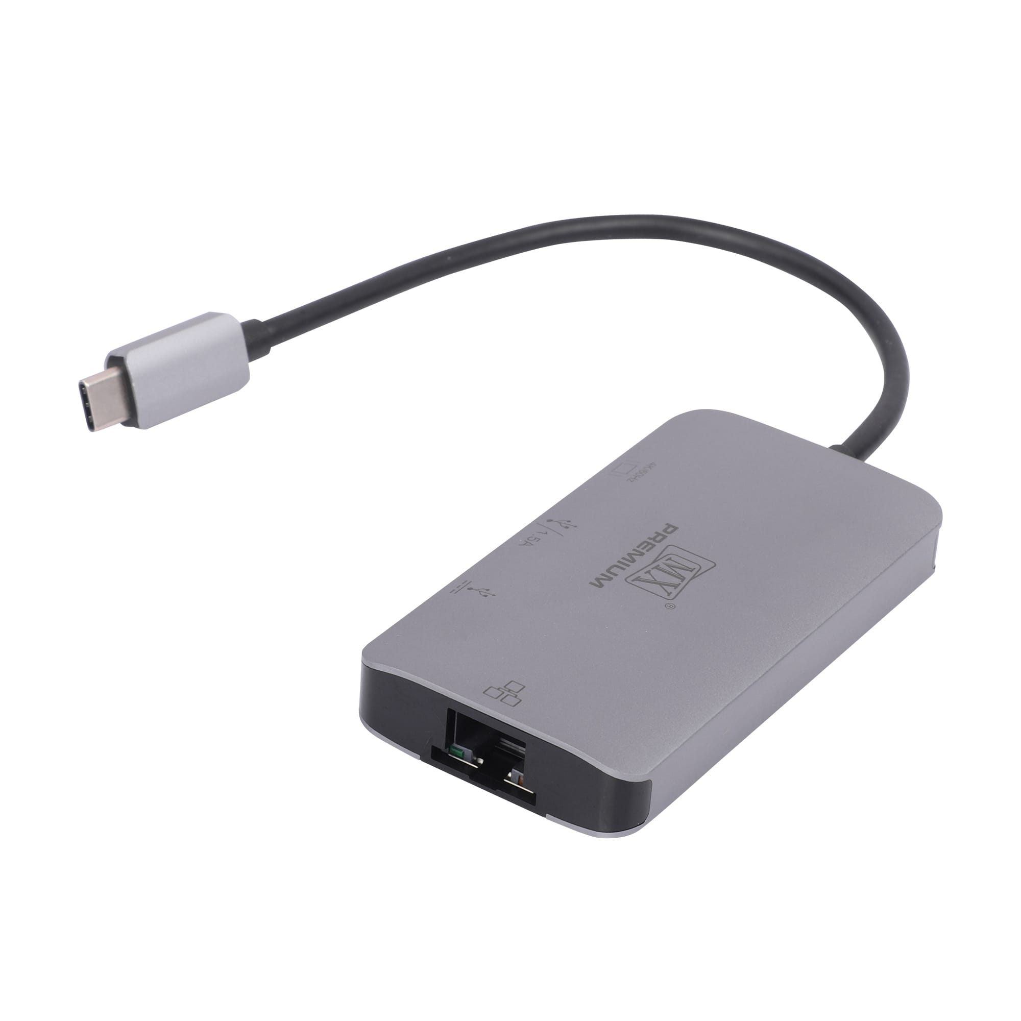 MX Premium Type-C DP1.4 Alt mode multi-port Adapter with HDMI (4K/60Hz/ USB-A / RJ45 / PD Charging or Data (MXP-5132-UHUCE) - Image 3
