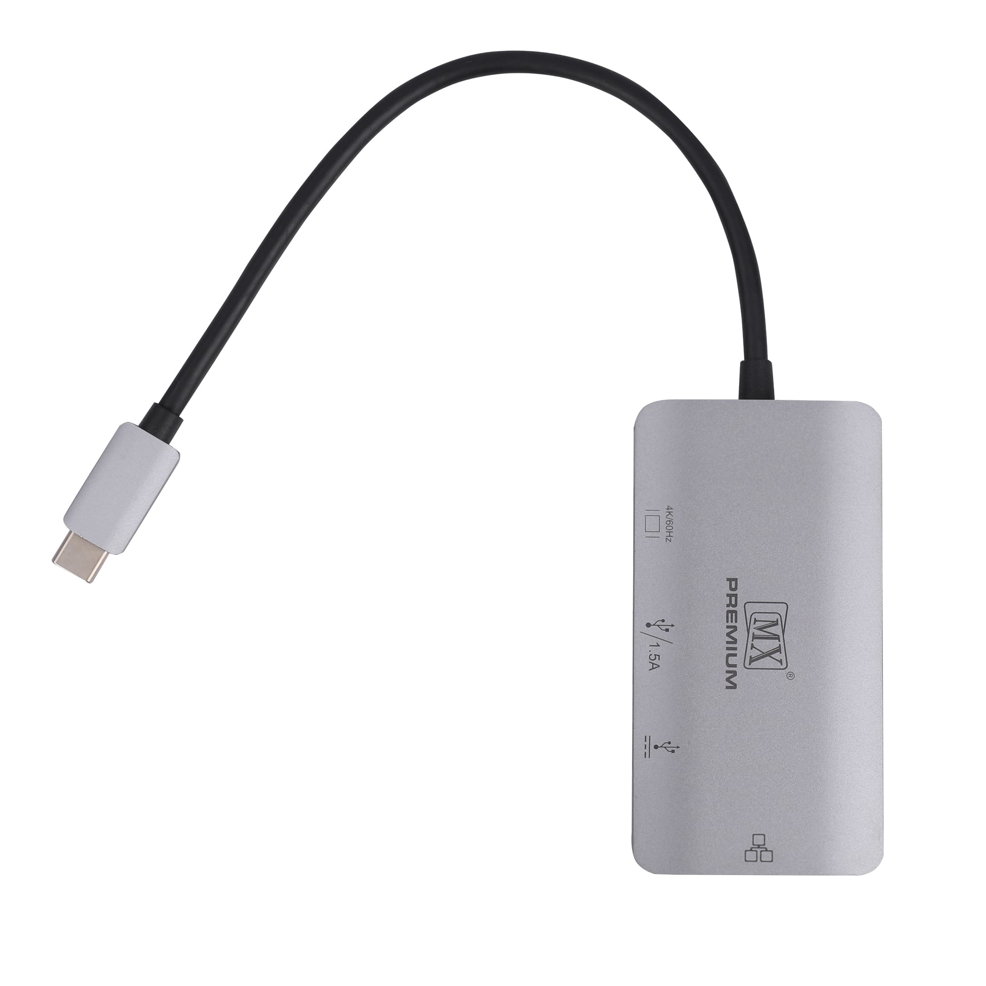 MX Premium Type-C DP1.4 Alt mode multi-port Adapter with HDMI (4K/60Hz/ USB-A / RJ45 / PD Charging or Data (MXP-5132-UHUCE) - Image 2