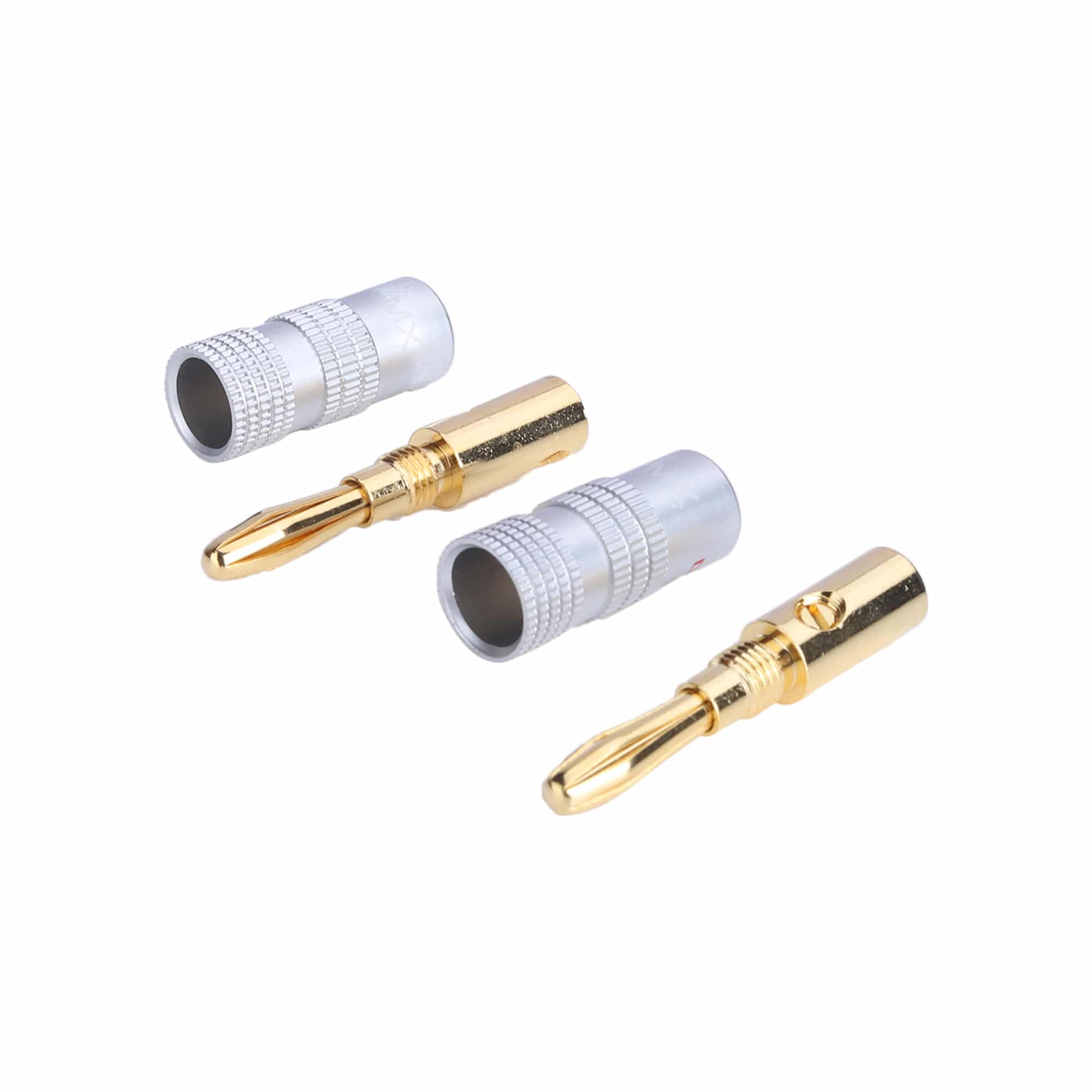 MX 4 MM BANANA PLUG METAL HEAVY DUTY (GOLD PLATED) - Image 2
