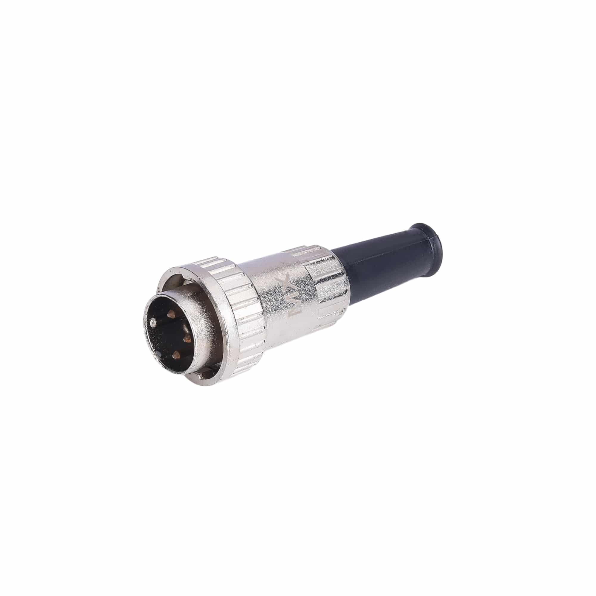 MX 3 PIN DIN PLUG FULL METAL WITH LOCKING RING