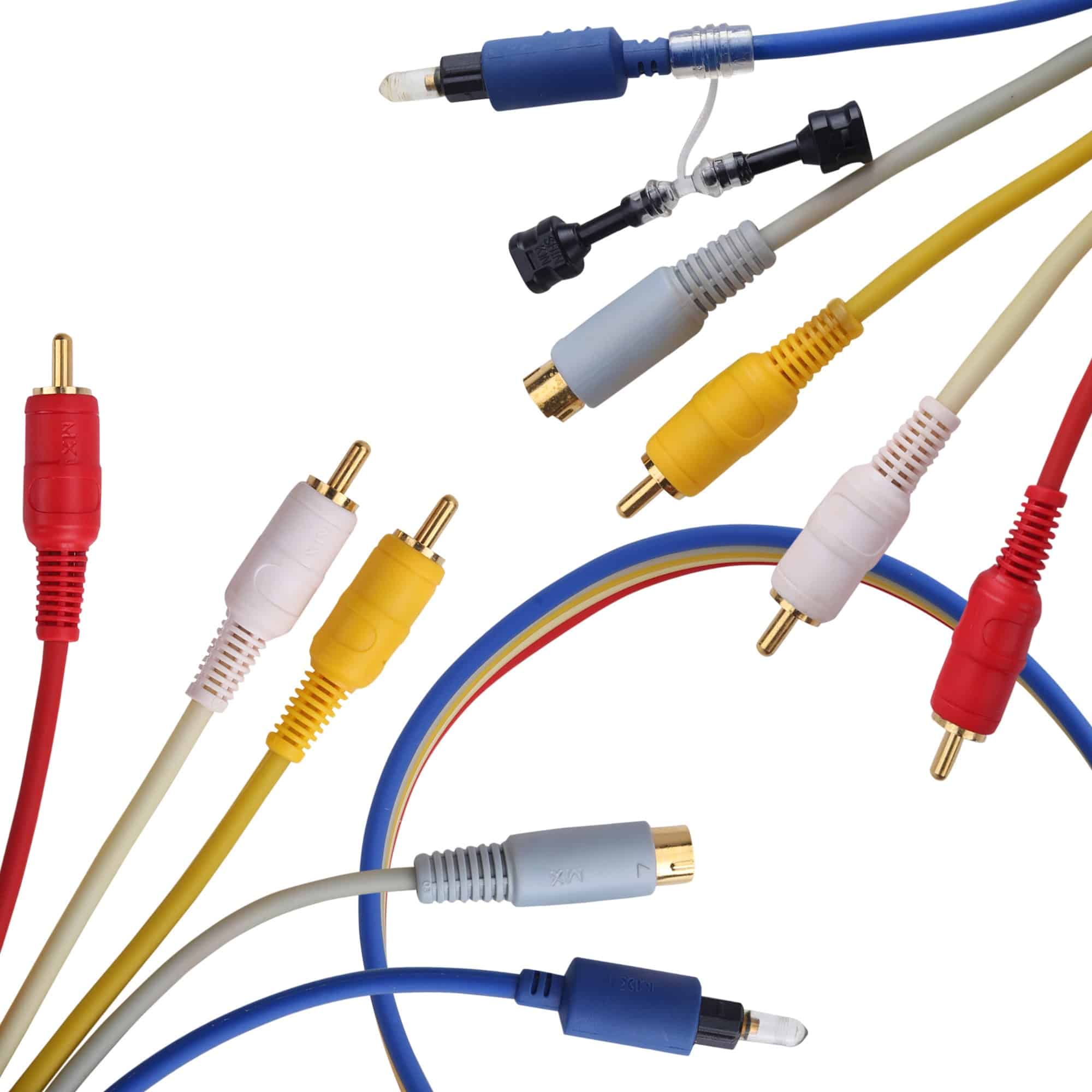 MX TOSLINK + S-VHS + 3 RCA Fiber Optical Multipurpose Cable Cord - Image 3