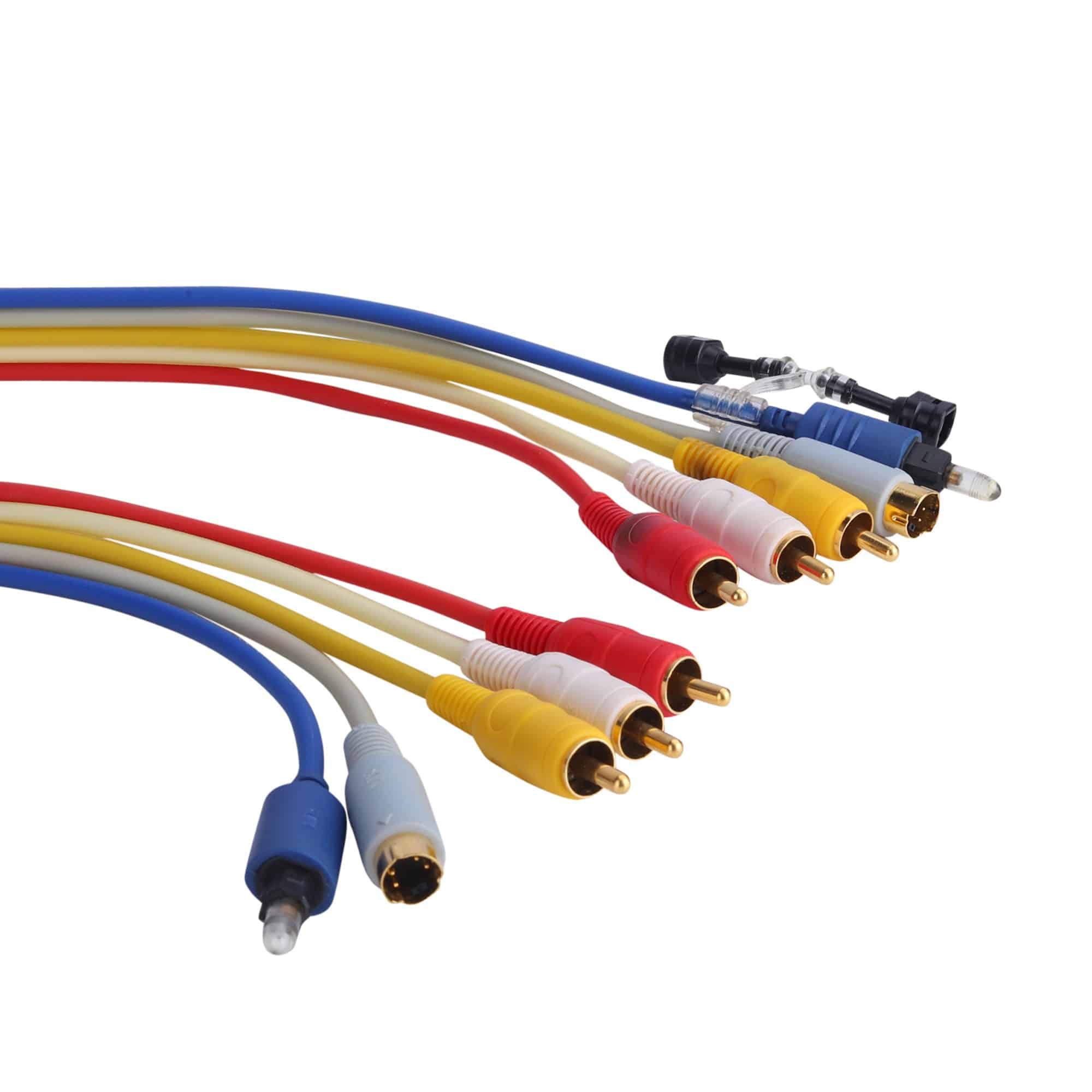 MX TOSLINK + S-VHS + 3 RCA Fiber Optical Multipurpose Cable Cord - Image 2
