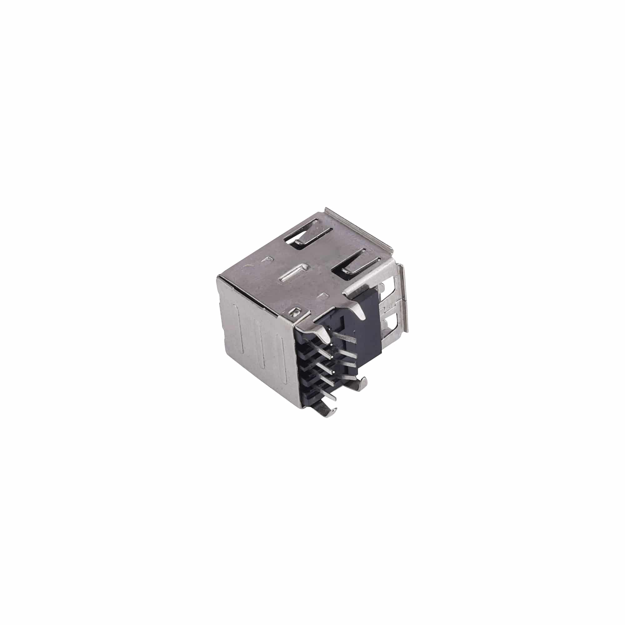 MX USB CONNECTOR FEMALE DOUBLE PCB , TYPE A