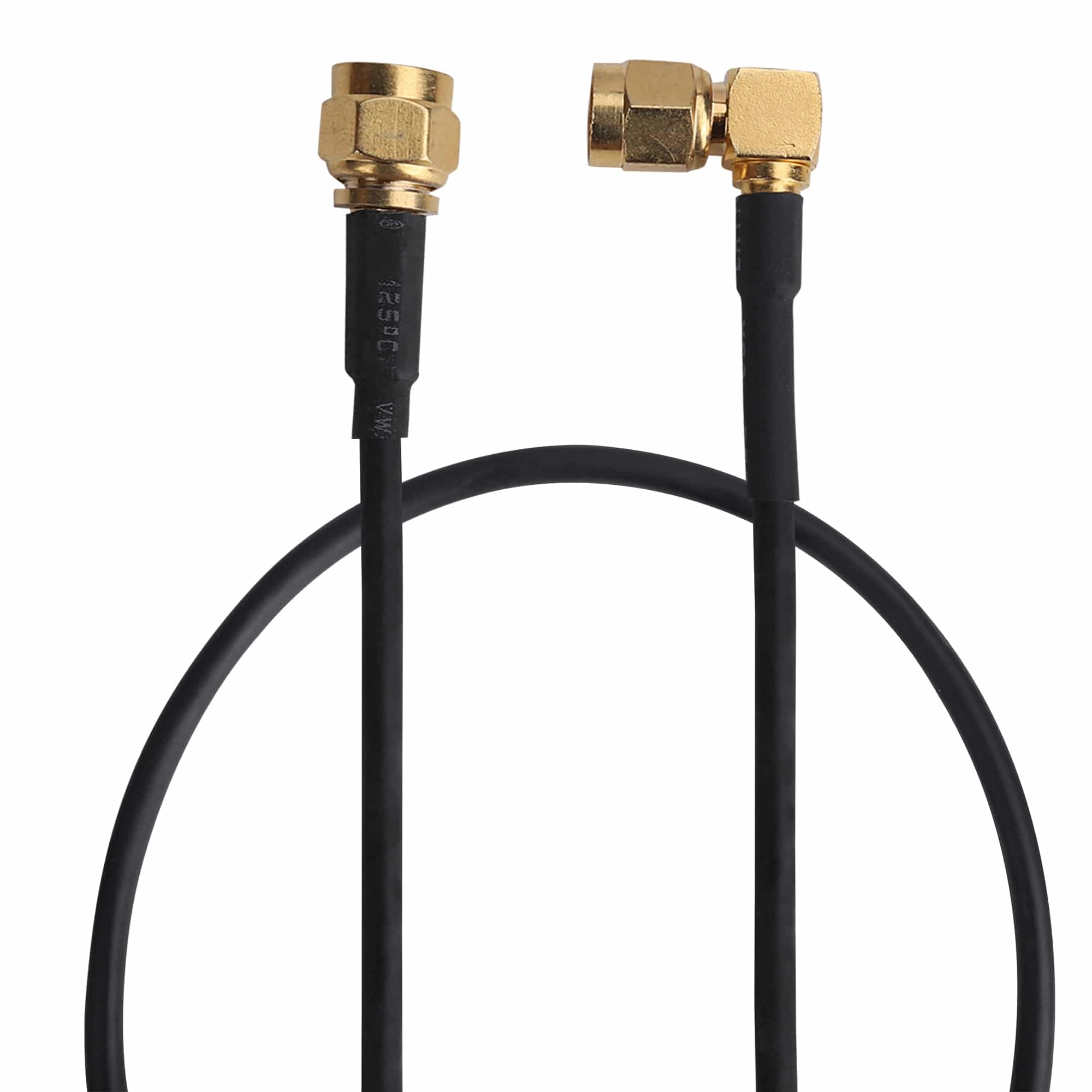 MX SMA Male Straight To SMA Male Right Angle Cord 1.5mtr (gold Plated Connector) - Image 3