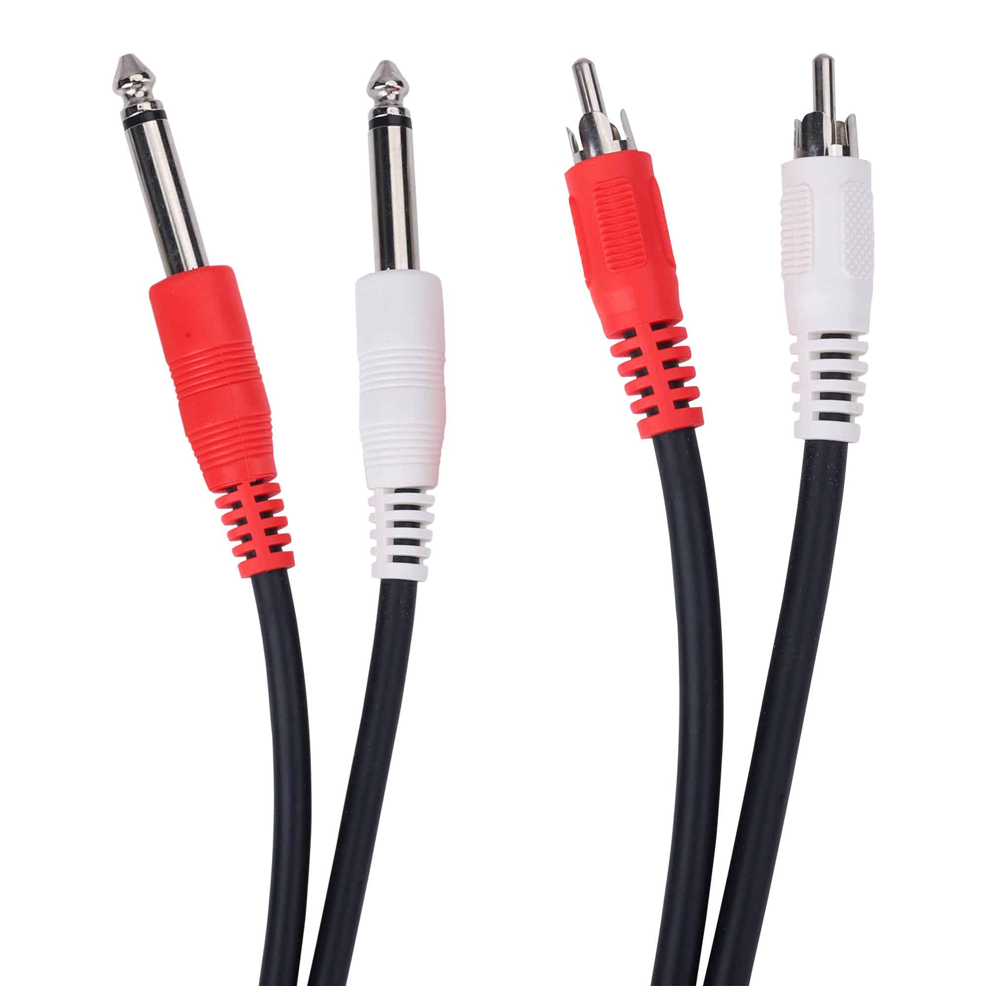 MX 2 X 6.35mm P-38 Mono Plug To 2 RCA Plug Cord MX 1118 - Image 3