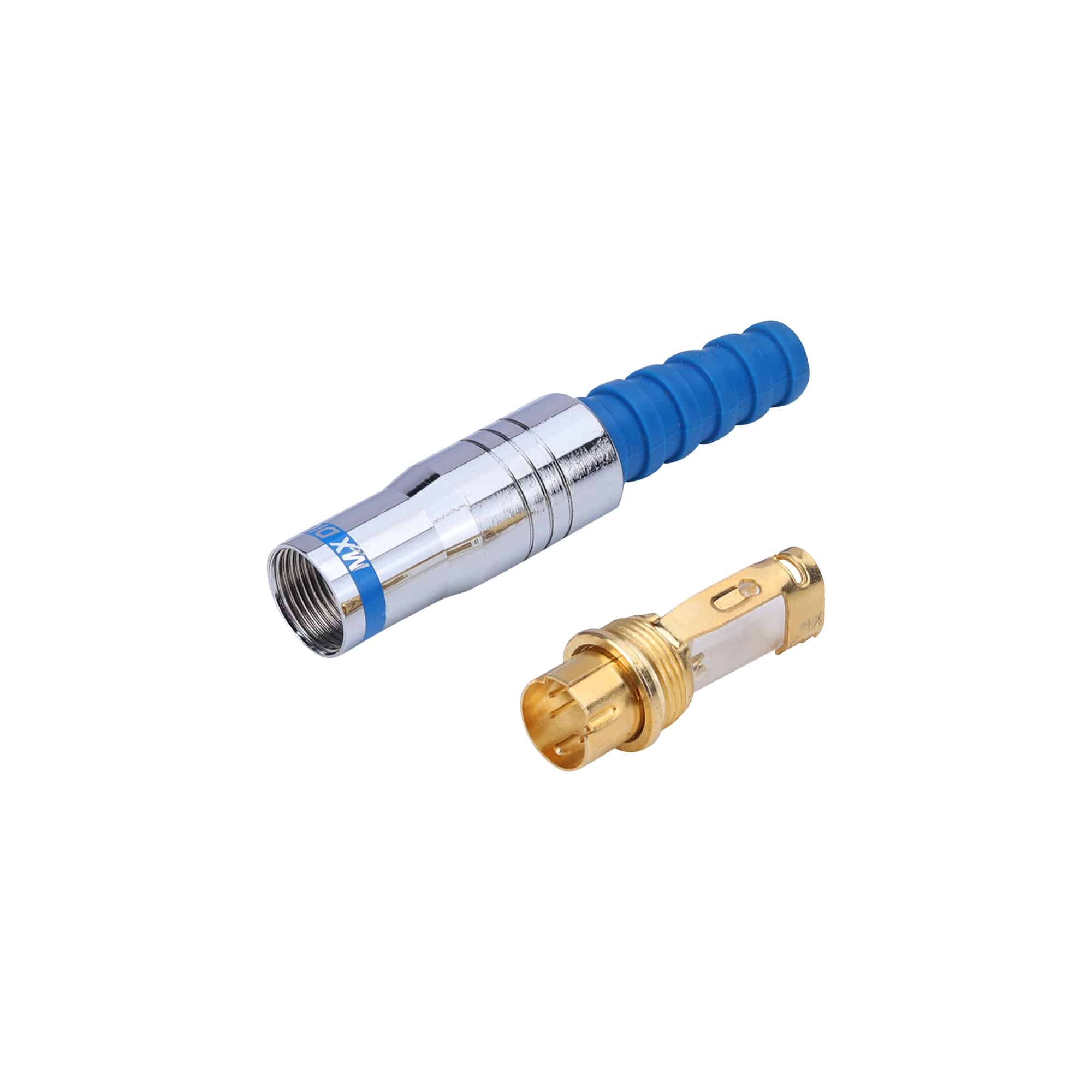 MX S-VIDEO 4 PIN MINI DIN MALE PLUG FULL METAL HEAVY DUTY (TIP GOLD PLATED) - Image 2