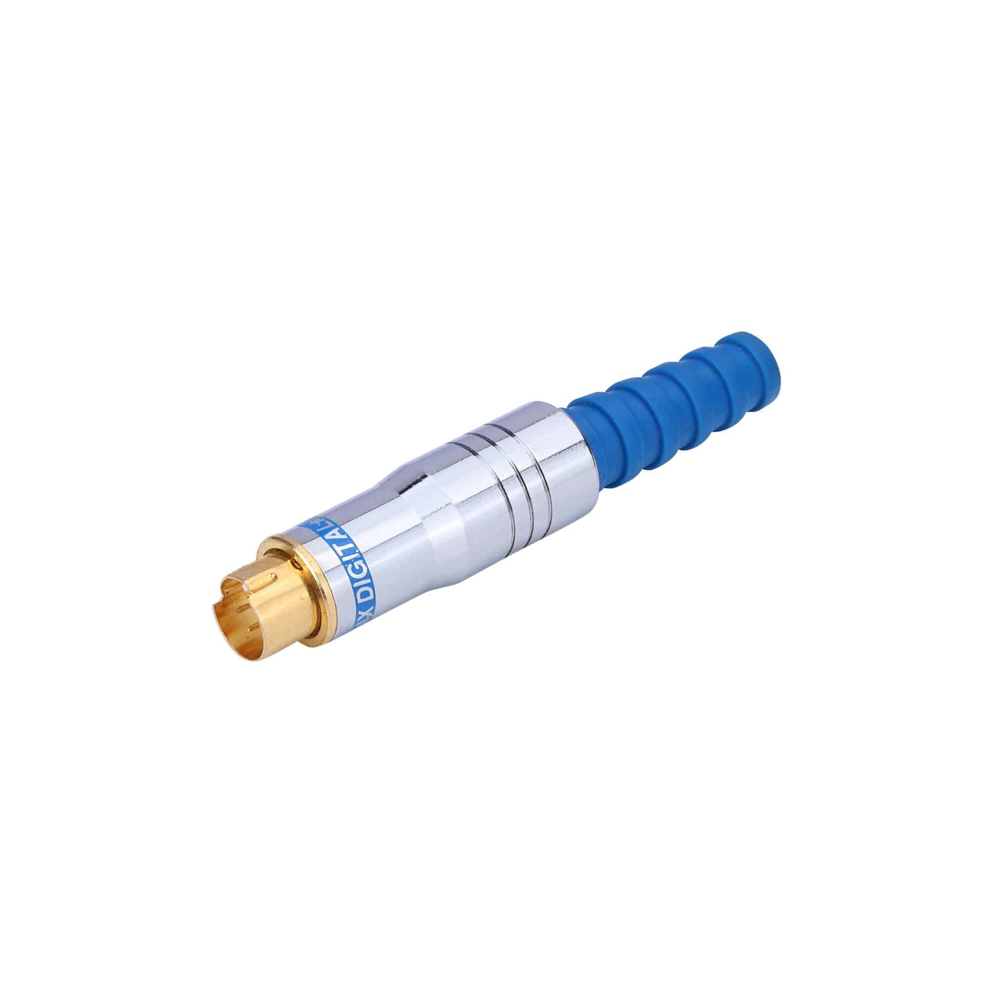 MX S-VIDEO 4 PIN MINI DIN MALE PLUG FULL METAL HEAVY DUTY (TIP GOLD PLATED)