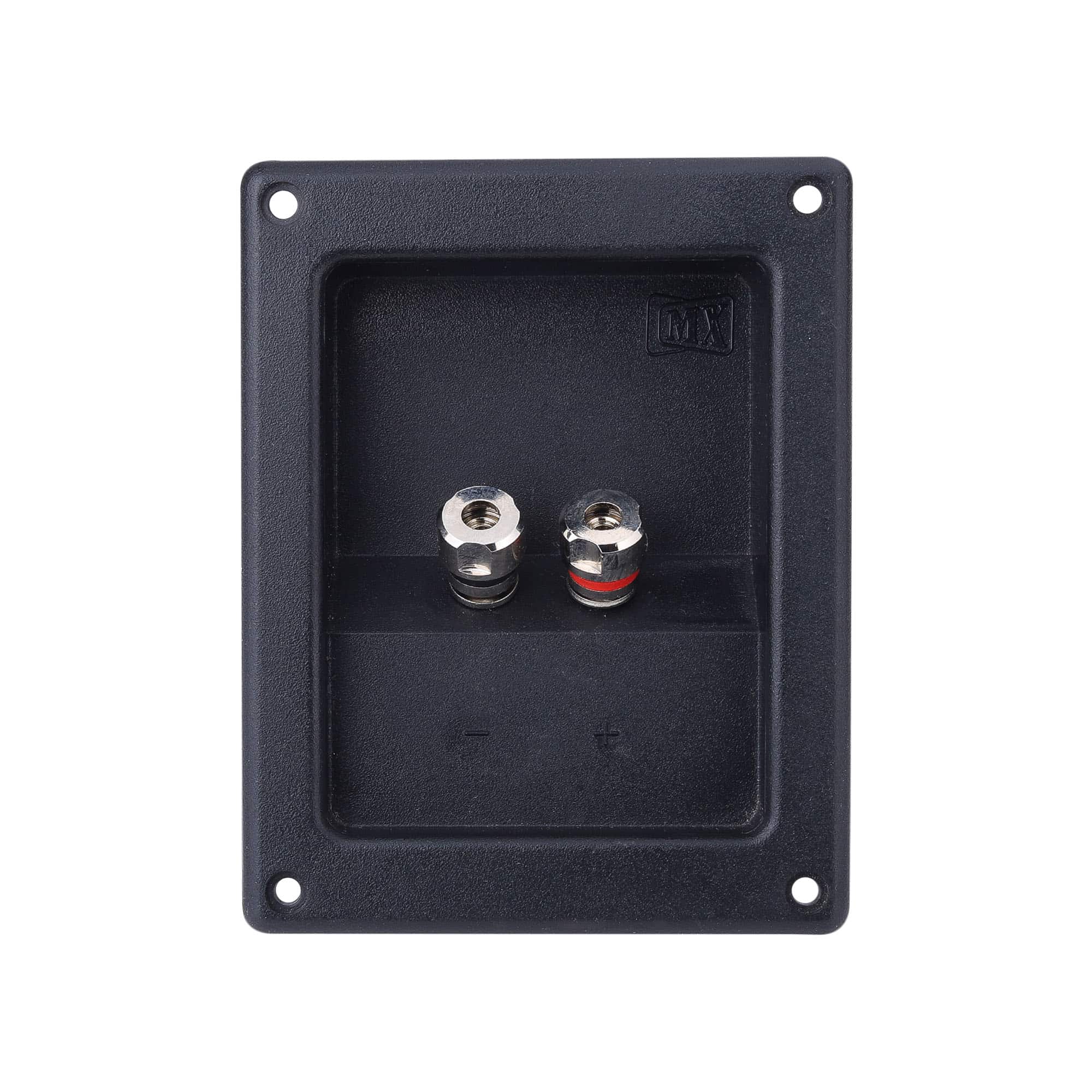 MX 2 WAY BINDING POST SPEAKER TERMINAL RECTANGLE FULL METAL (123x81.6MM)