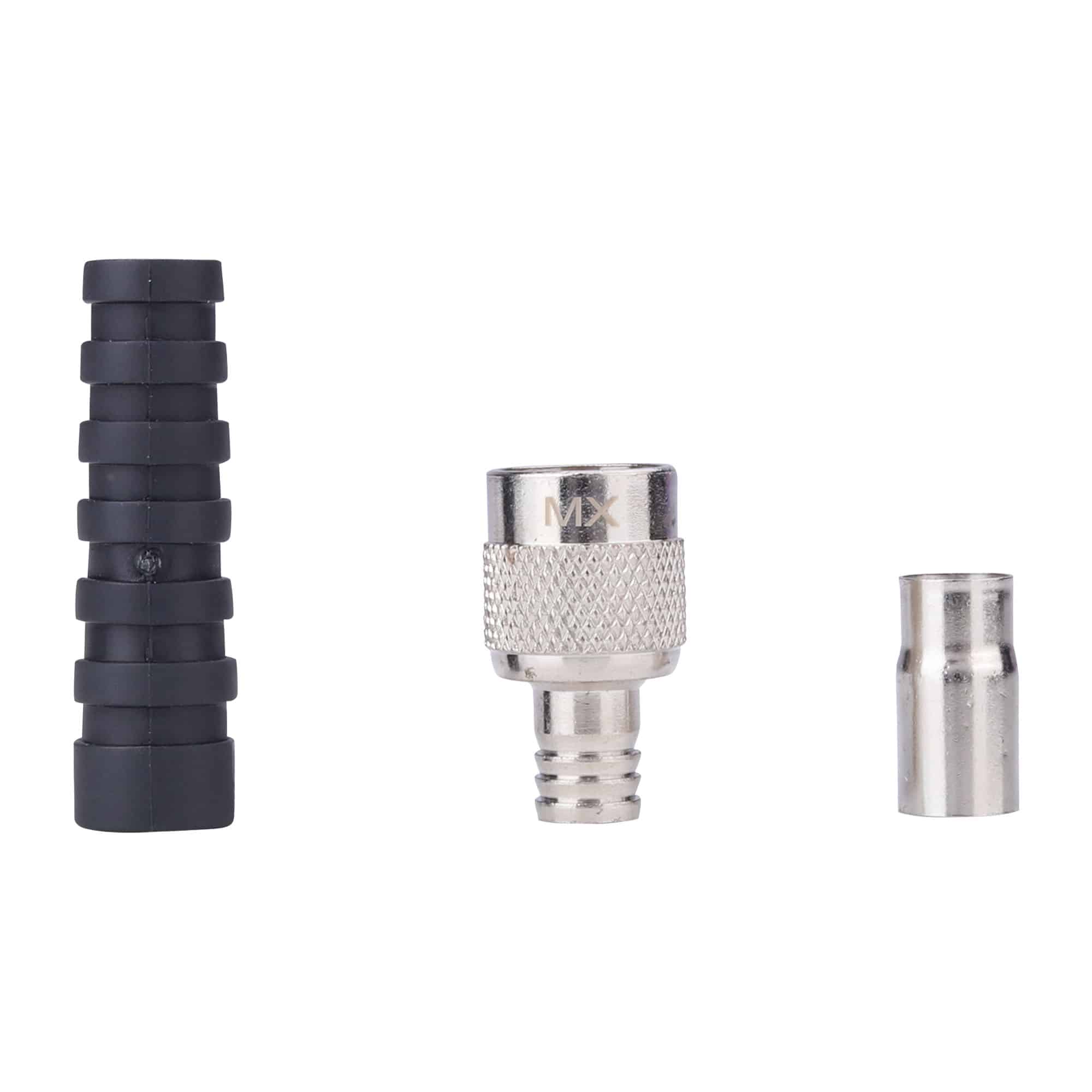 MX TNC Male Plug (Crimp Type) Pin Fitted Connector With Teflon For RG-58U Cable - Image 3
