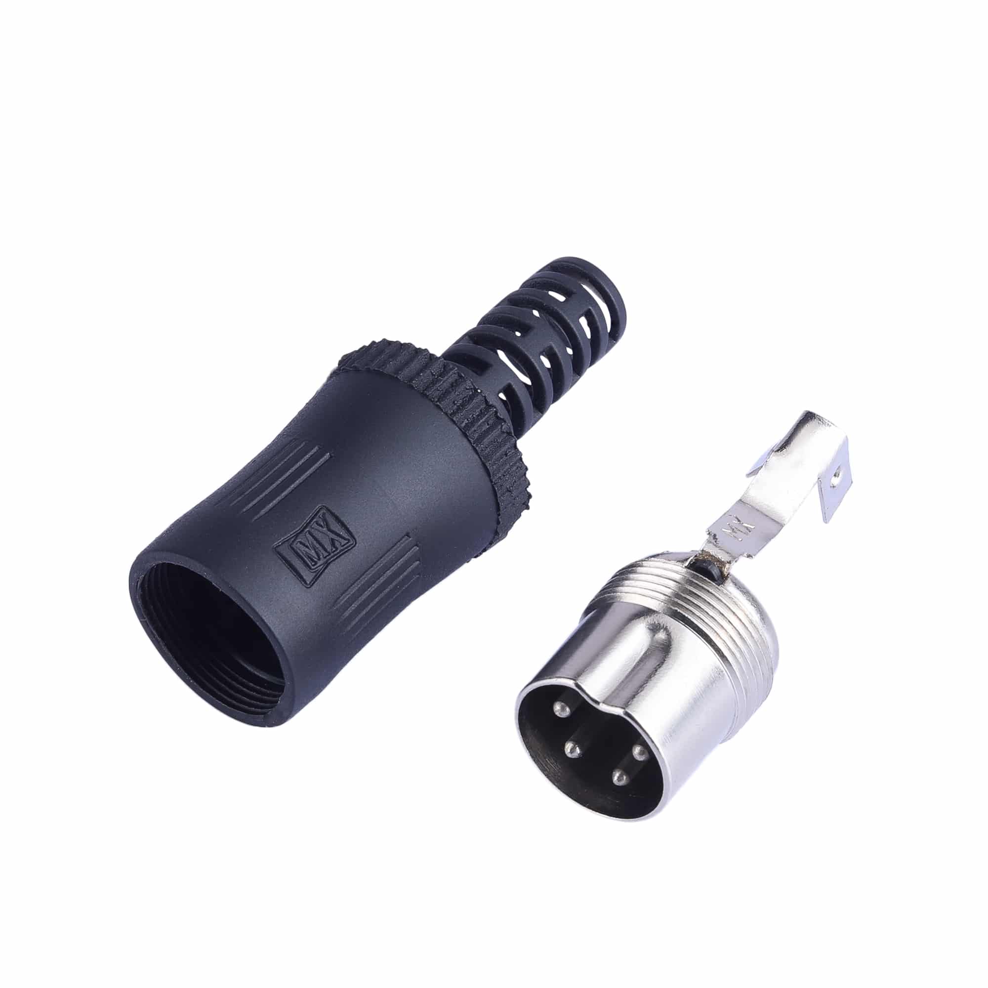 MX copper plated 4 PIN DIN plug - Image 3