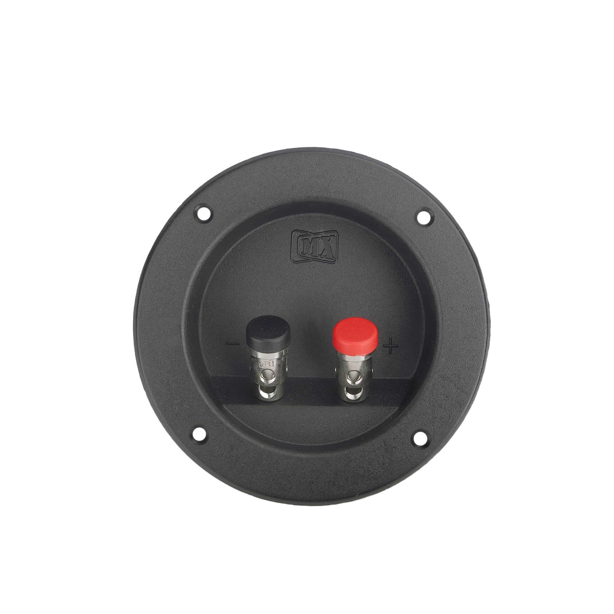 MX 2 WAY BINDING POST SPEAKER TERMINAL ROUND QUICK CONNECT FULL METAL (105x72MM)