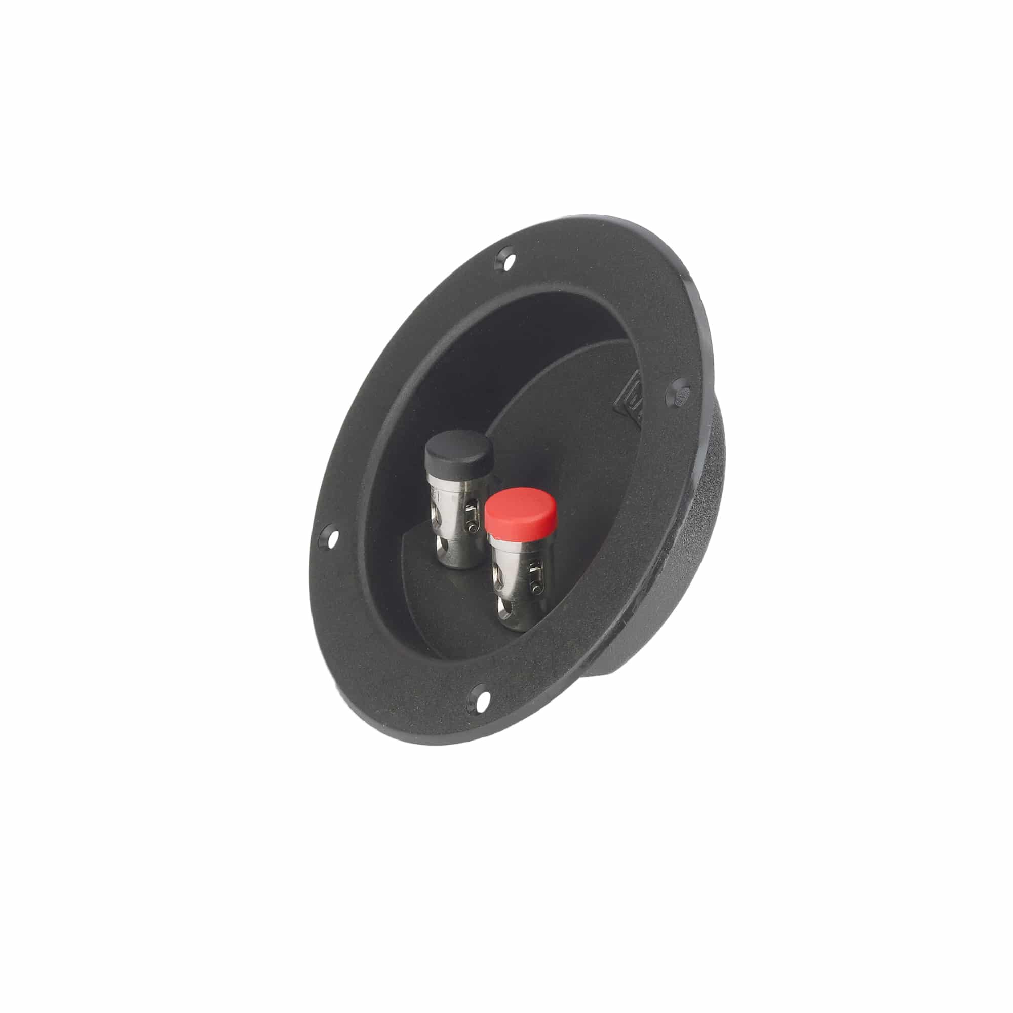 MX 2 WAY BINDING POST SPEAKER TERMINAL ROUND QUICK CONNECT FULL METAL (105x72MM) - Image 2