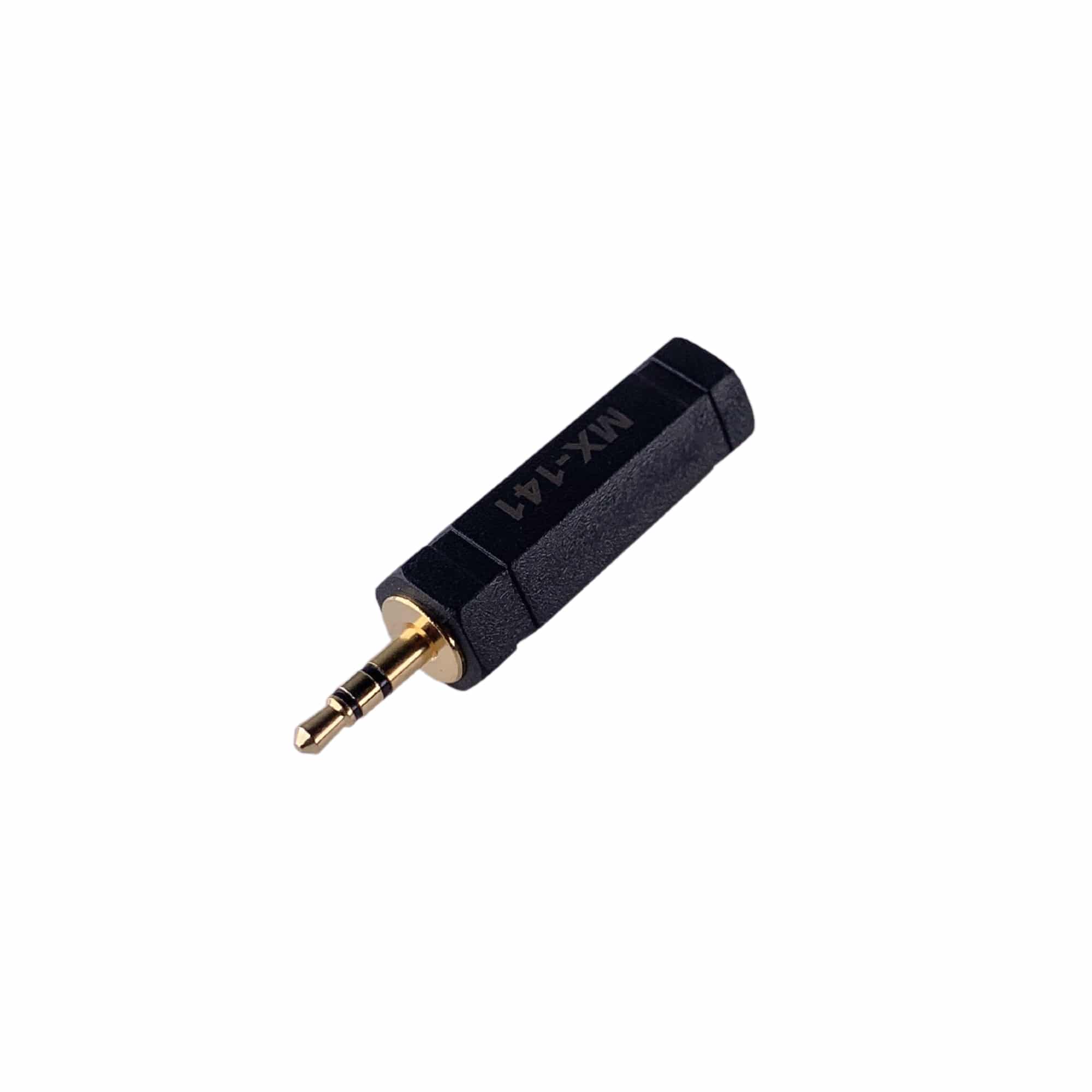 MX gold plated EP stereo male plug to P-38 stereo female socket connector