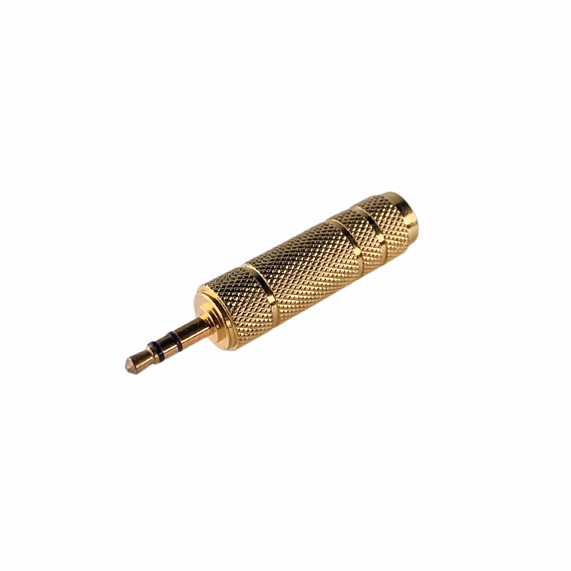 MX EP STEREO male plug to P-38 stereo female socket adapter - metal