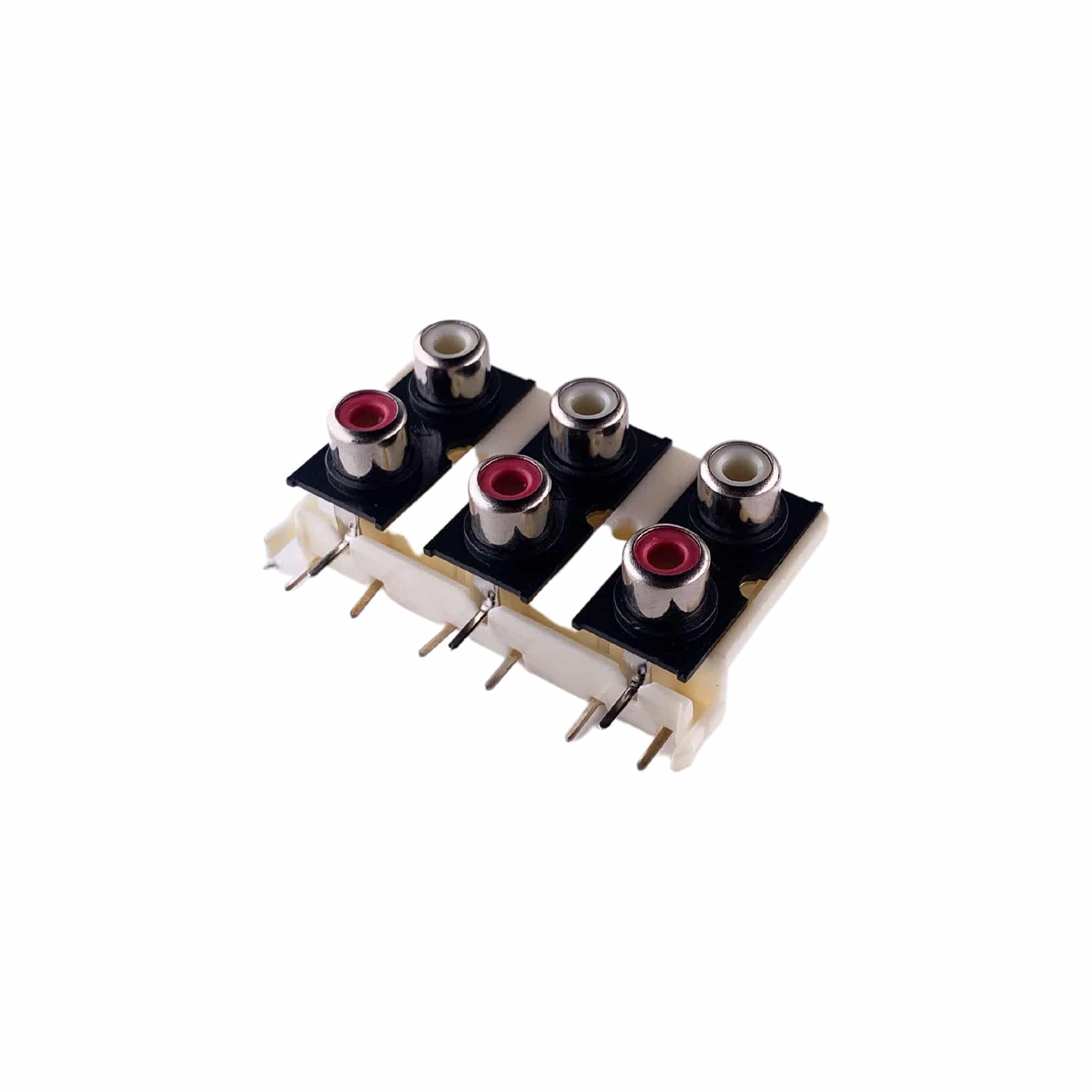 MX 6 WAY RCA female connector PCB mounting (Pack of 2) - Image 2