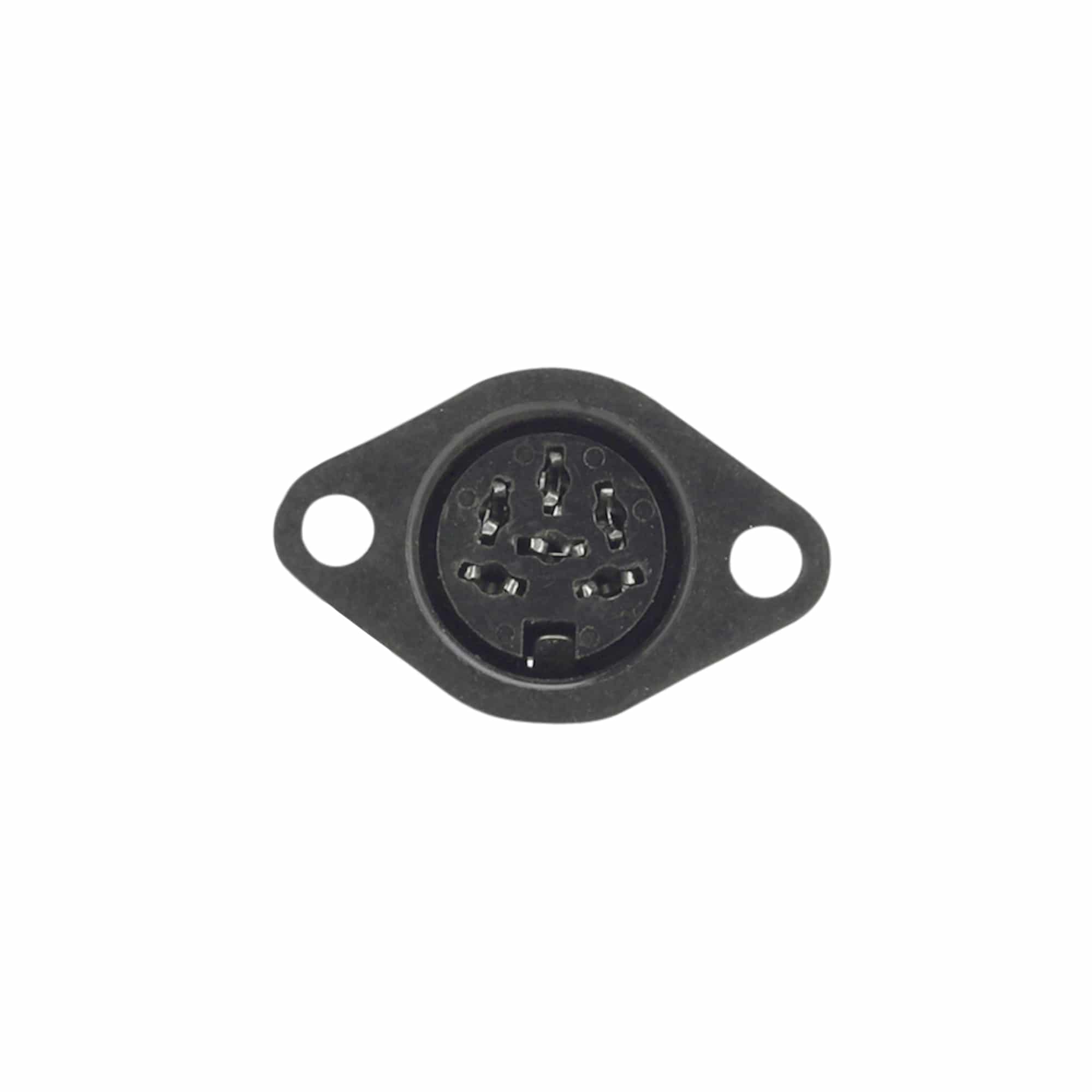 MX 6 PIN DIN connector plastic with earthing contact - Image 3