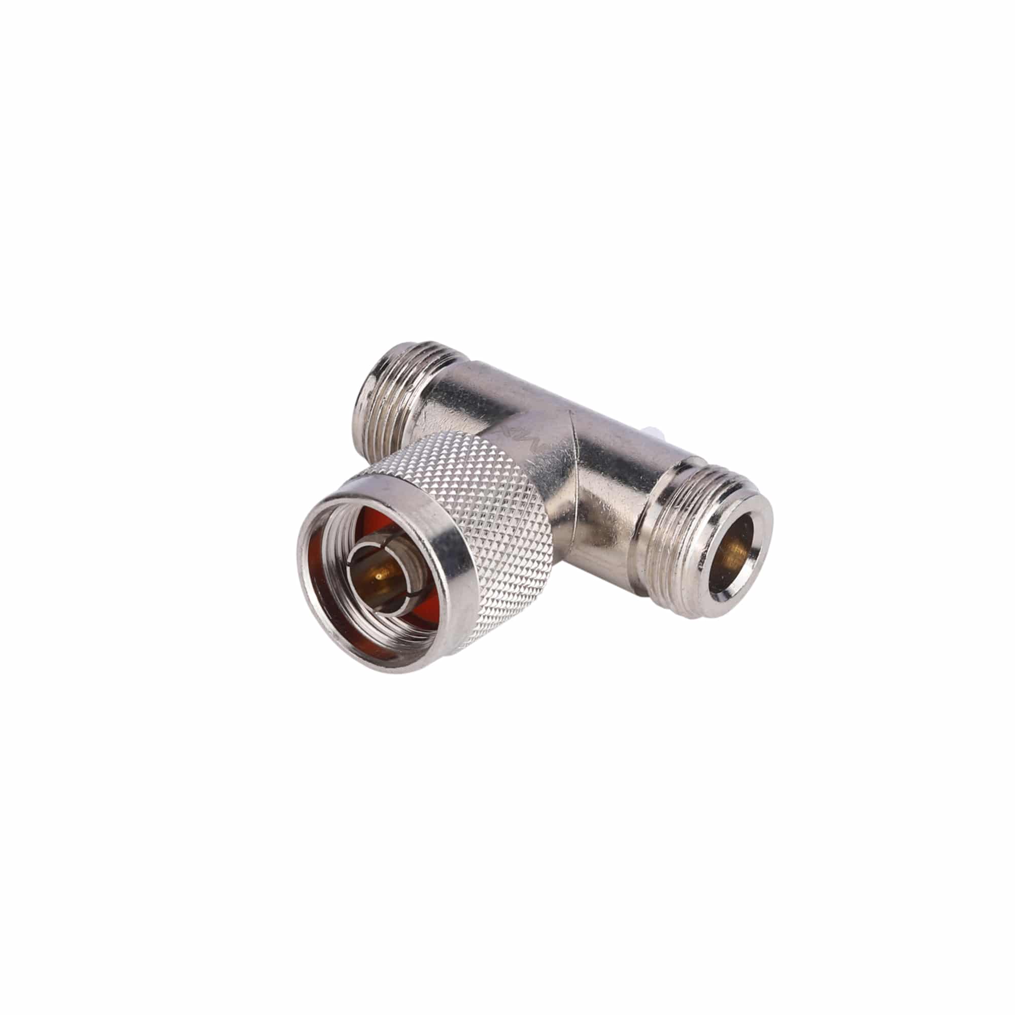 MX 'N' Type Male To 2 'N' Type Female T Connector (Gold Plated Pin)