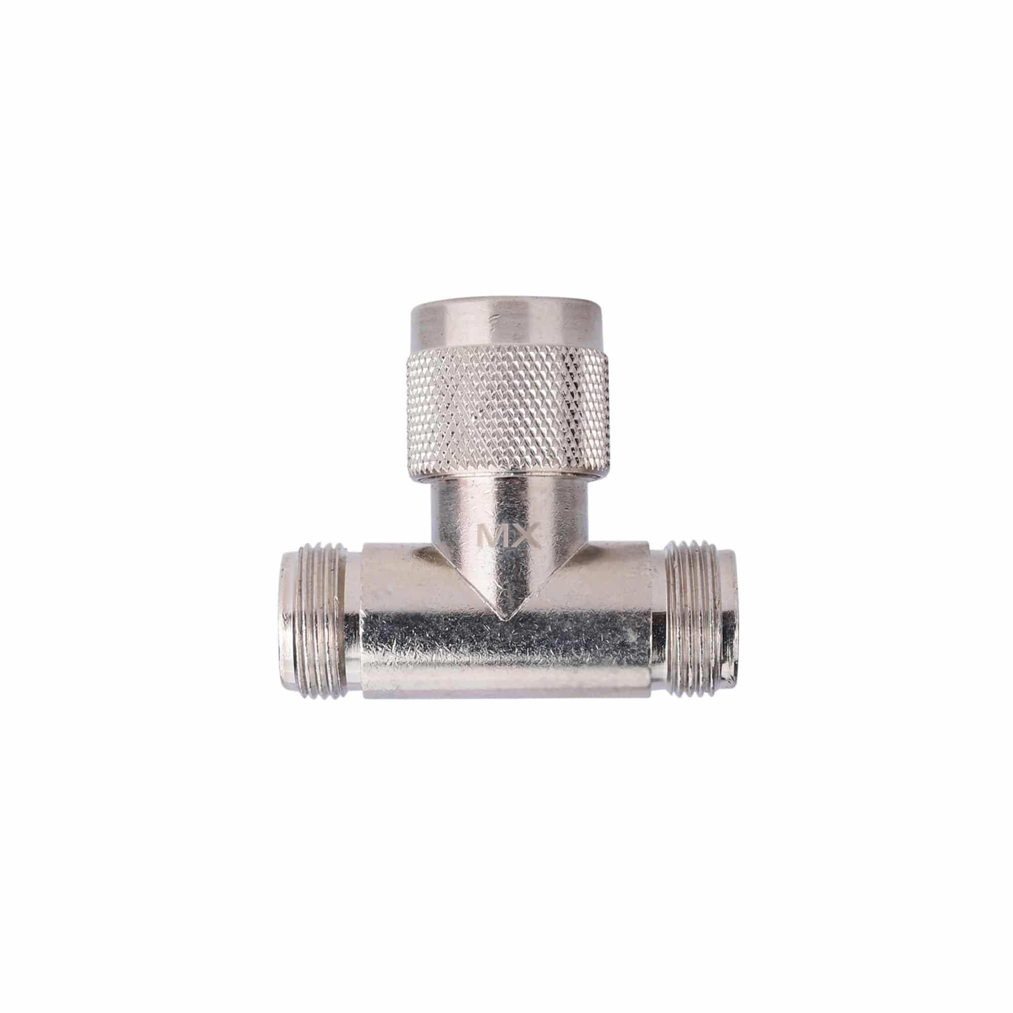 MX 'N' Type Male To 2 'N' Type Female T Connector (Gold Plated Pin) - Image 3