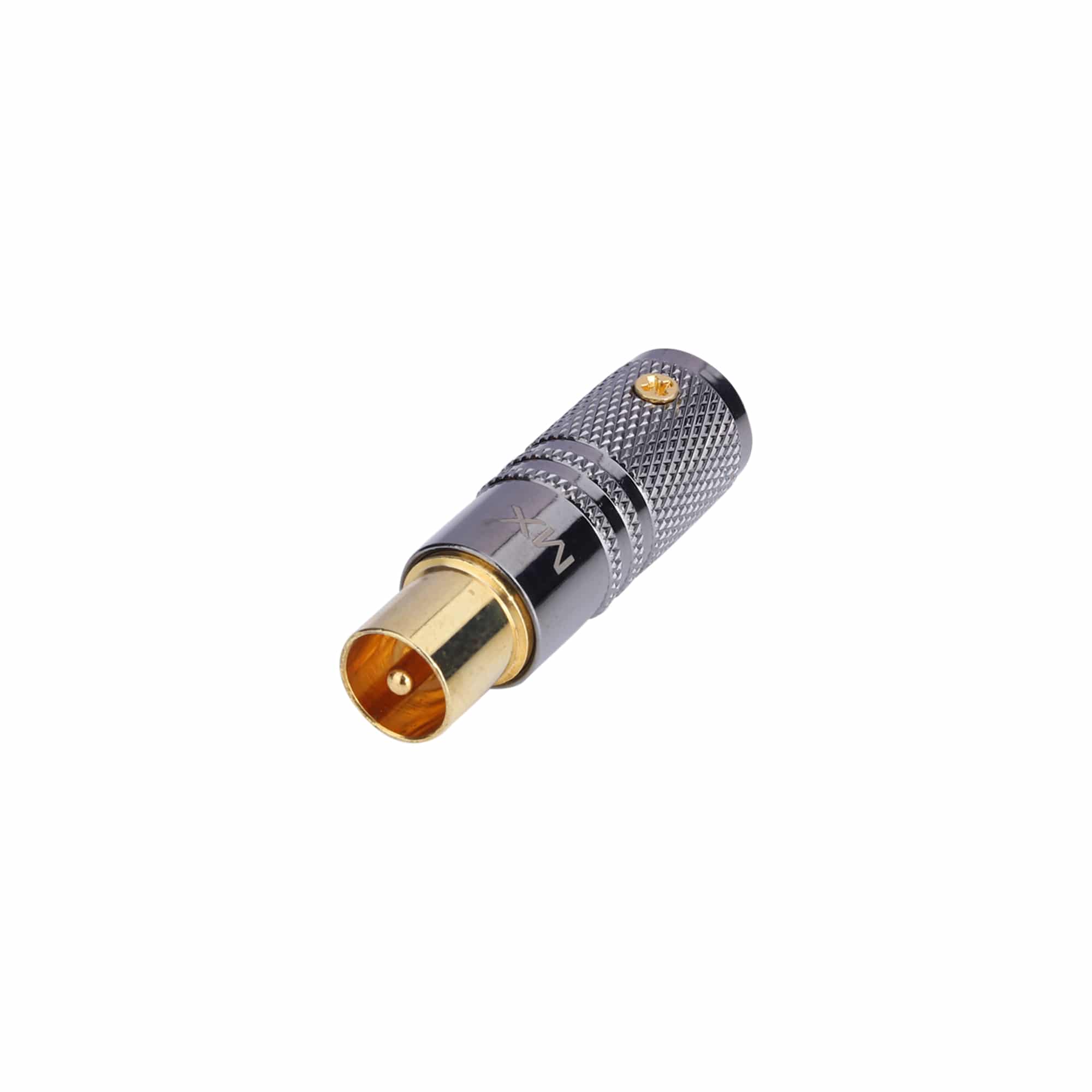 MX RF male connector full metal with locking screw heavy duty(GOLD PLATED)