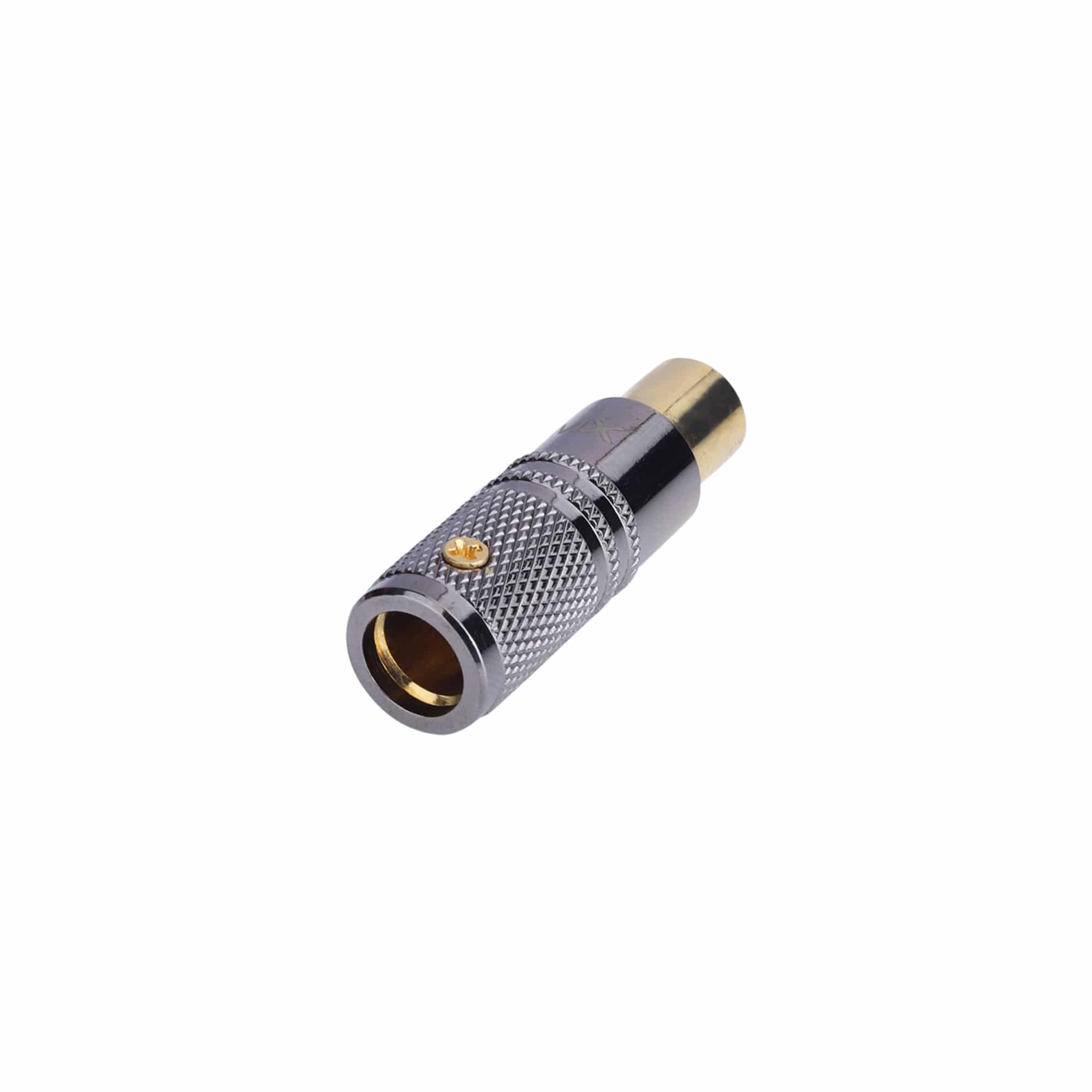 MX RF male connector full metal with locking screw heavy duty(GOLD PLATED) - Image 2
