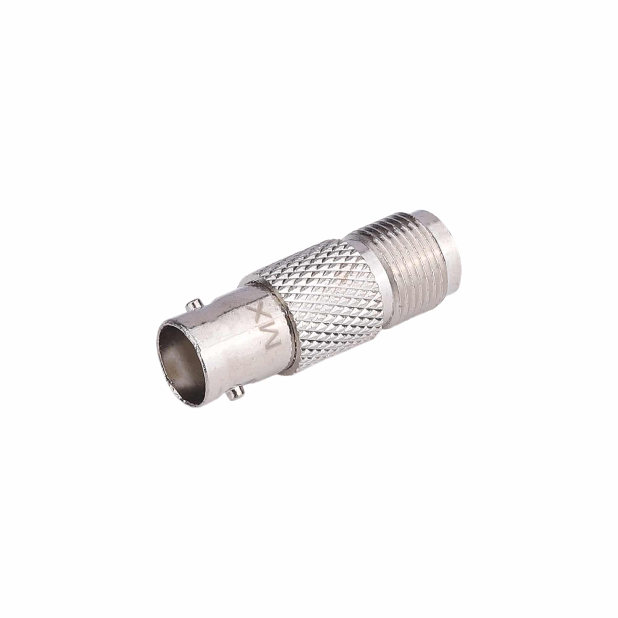 'F' type female socket to BNC female socket connector
