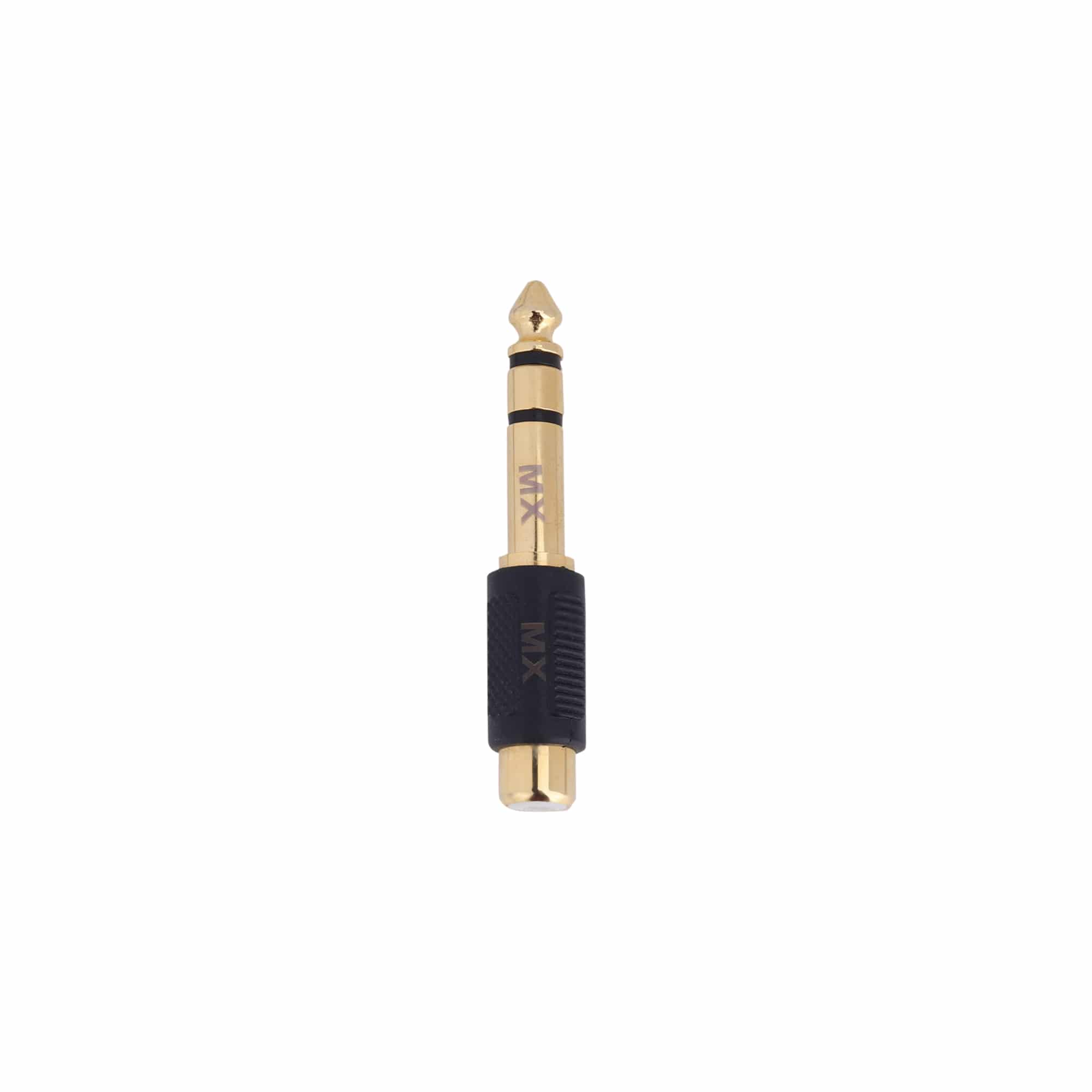 MX 6.35 mm P-38 Stereo Male To RCA Socket Female Connector (Gold Plated) - Image 3