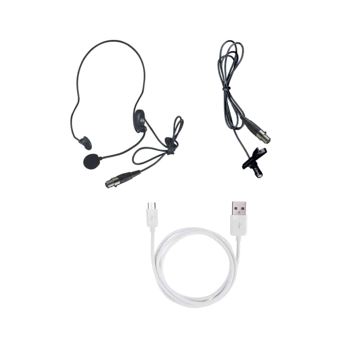 MX UHF Wireless Microphone featuring one lapel mic bodypack transmitter with variable frequency, ideal for parties, wedding hosts, business meetings, and multi-purpose use - Image 5