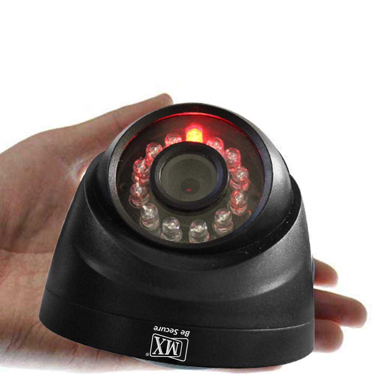 MX Dummy Fake Simulated Infrared IR LED Sensor Black Dome Wireless Security Camera With Red Light Realistic Looking CCTV Surveillance (MX Dummy 1) - Image 2