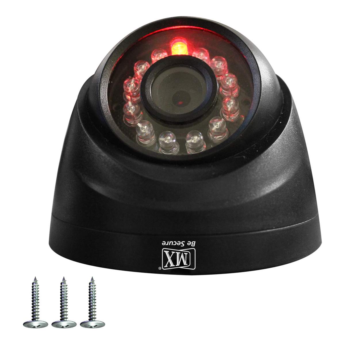 MX Dummy Fake Simulated Infrared IR LED Sensor Black Dome Wireless Security Camera With Red Light Realistic Looking CCTV Surveillance (MX Dummy 1) - Image 6