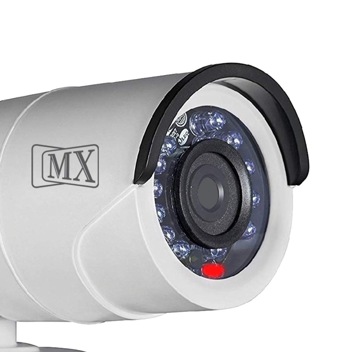 MX Dummy Fake Simulated Infrared IR LED Sensor Black Bullet Wireless Security Camera With Red Light Realistic Looking CCTV Surveillance White (MX Dummy 5) - Image 7