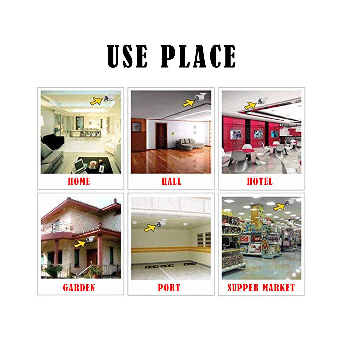 MX Dummy Fake Simulated Infrared IR LED Sensor Black Bullet Wireless Security Camera With Red Light Realistic Looking CCTV Surveillance White (MX Dummy 5) - Image 3
