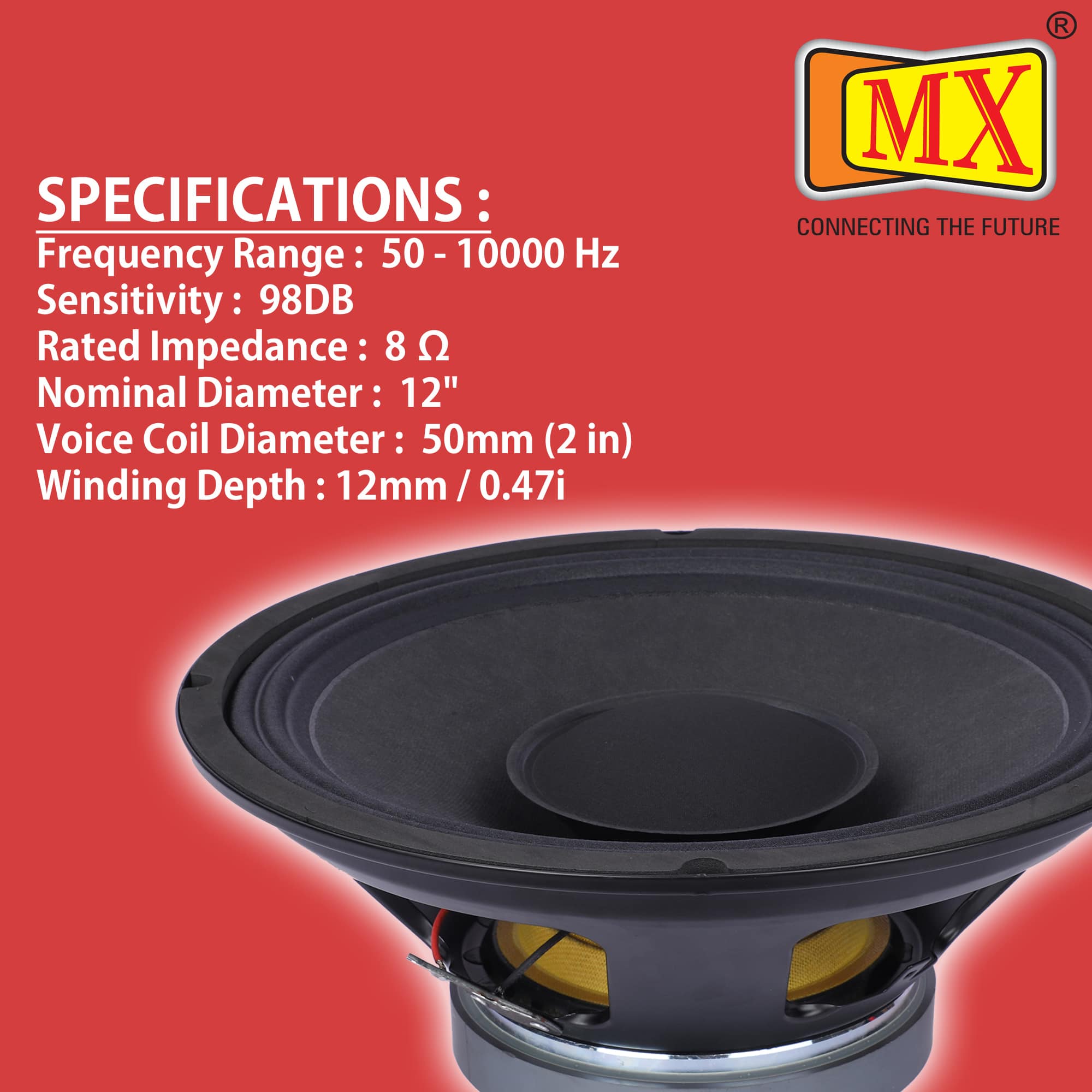 MX 12 INCH WOOFER-POWER-200W - Image 4