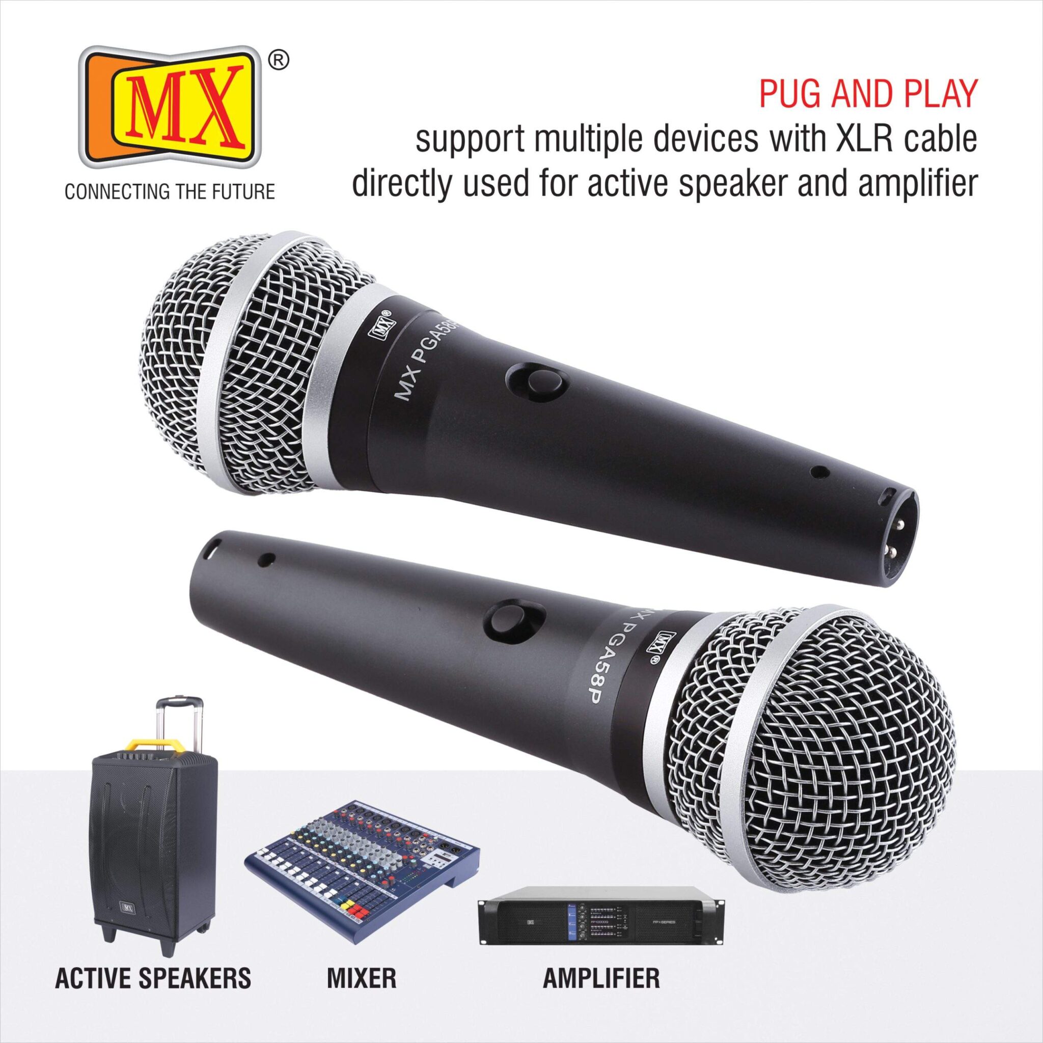 MX Vocal Dynamic Multi-purpose Cardioid Microphone with Color Rings - Image 5