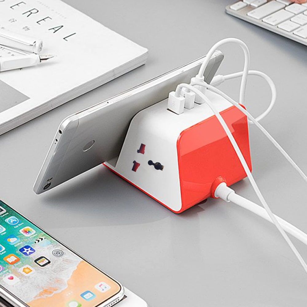 MX Extension Board Universal Socket with 3 USB Charging Ports Spike Protector Safety Shutter (2 Sockets + 3USB) -Multi Plug Socket for home appliances like electric cooktop & Stove - Image 6