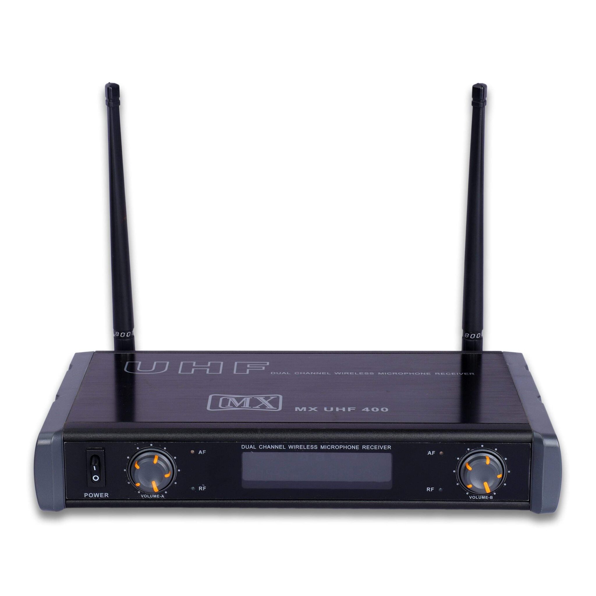MX Dual UHF Wireless Microphone System with 2 Handheld Mics for Party, Wedding Host, Business Meeting & Multi-Purpose Use - Image 3