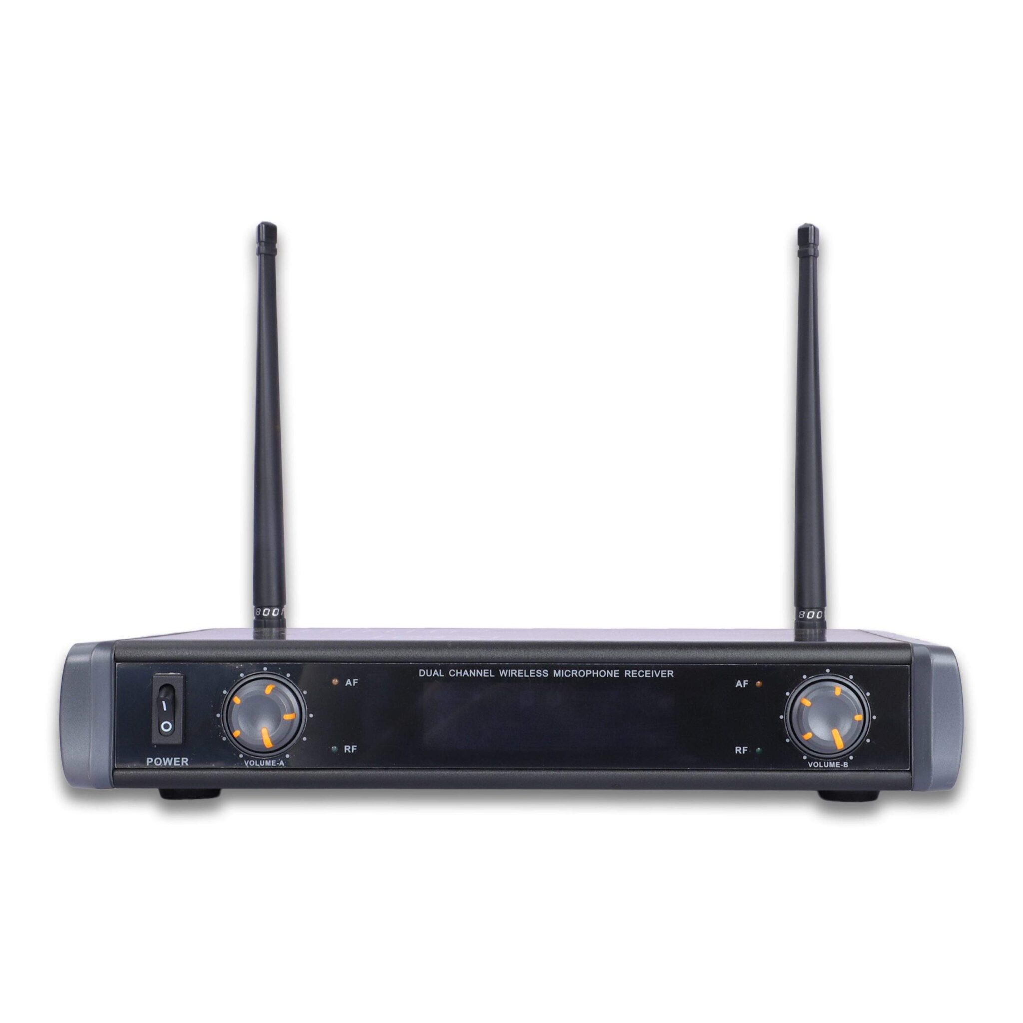 MX Dual UHF Wireless Microphone System with 2 Handheld Mics for Party, Wedding Host, Business Meeting & Multi-Purpose Use - Image 4