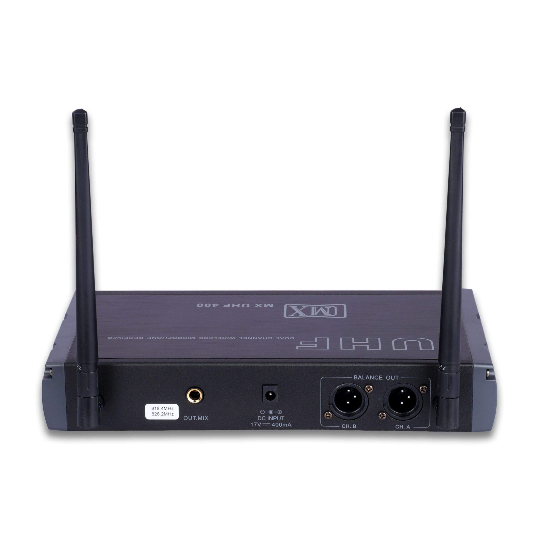 MX Dual UHF Wireless Microphone System with 2 Handheld Mics for Party, Wedding Host, Business Meeting & Multi-Purpose Use - Image 5