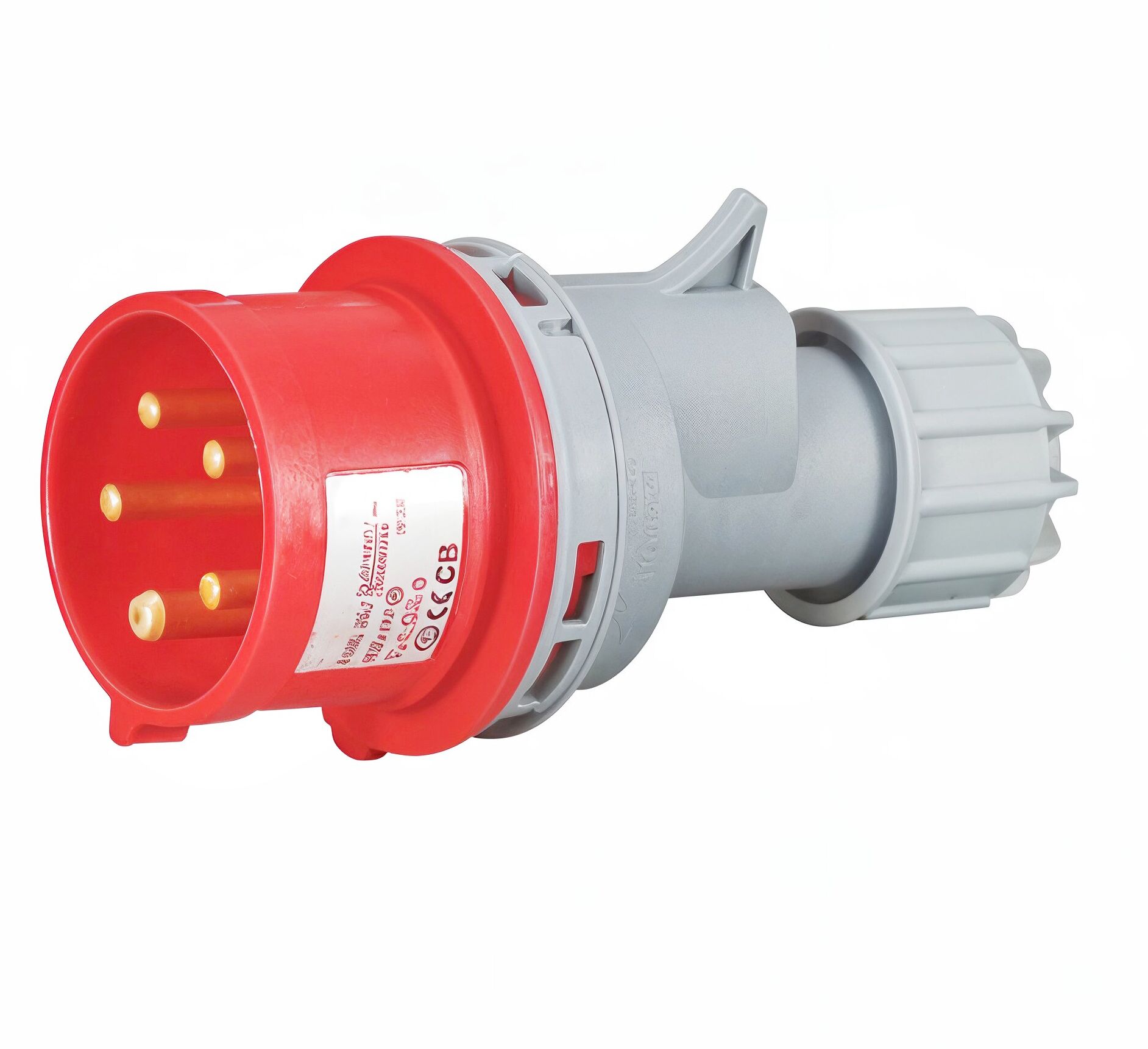 16A 5-Pin IP44 CEE Plug (230V) – Industrial Waterproof Connector