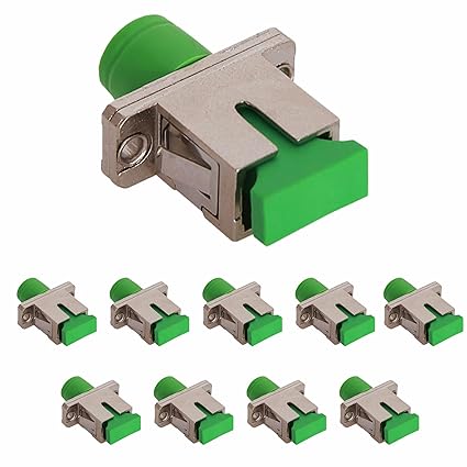 MX Fiber Optic Converter Fiber Optic Adapter – Singlemode Simplex Connector Coupler (Green)