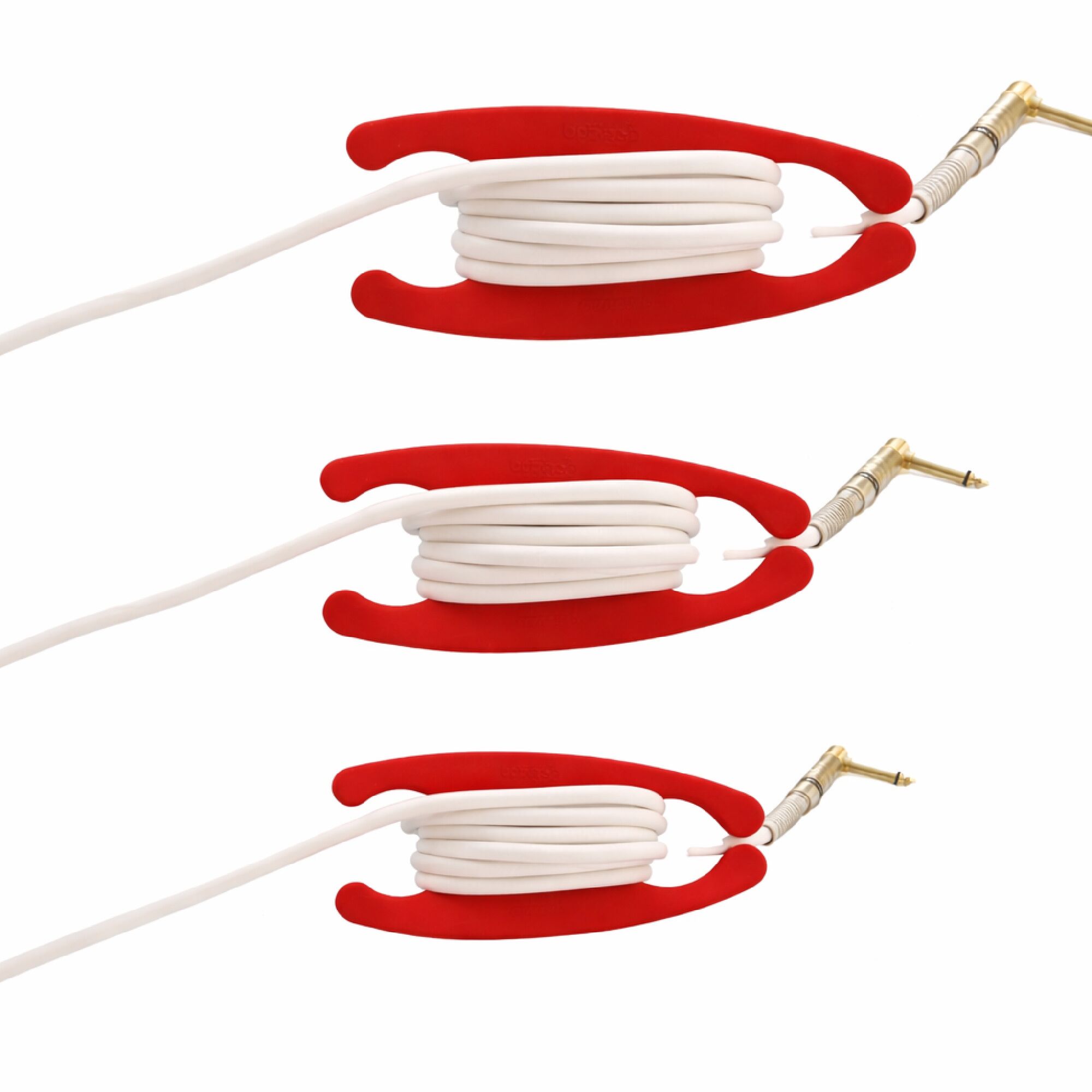 MX Cord Wrap Organizer 3 Pack – Small, Medium & Large Cable Holders, Desk Cable Management Cable Organizer for Chargers, Earbuds, USB Cables, Laptop Power Cords, Travel & Desk Cord Management(Red)